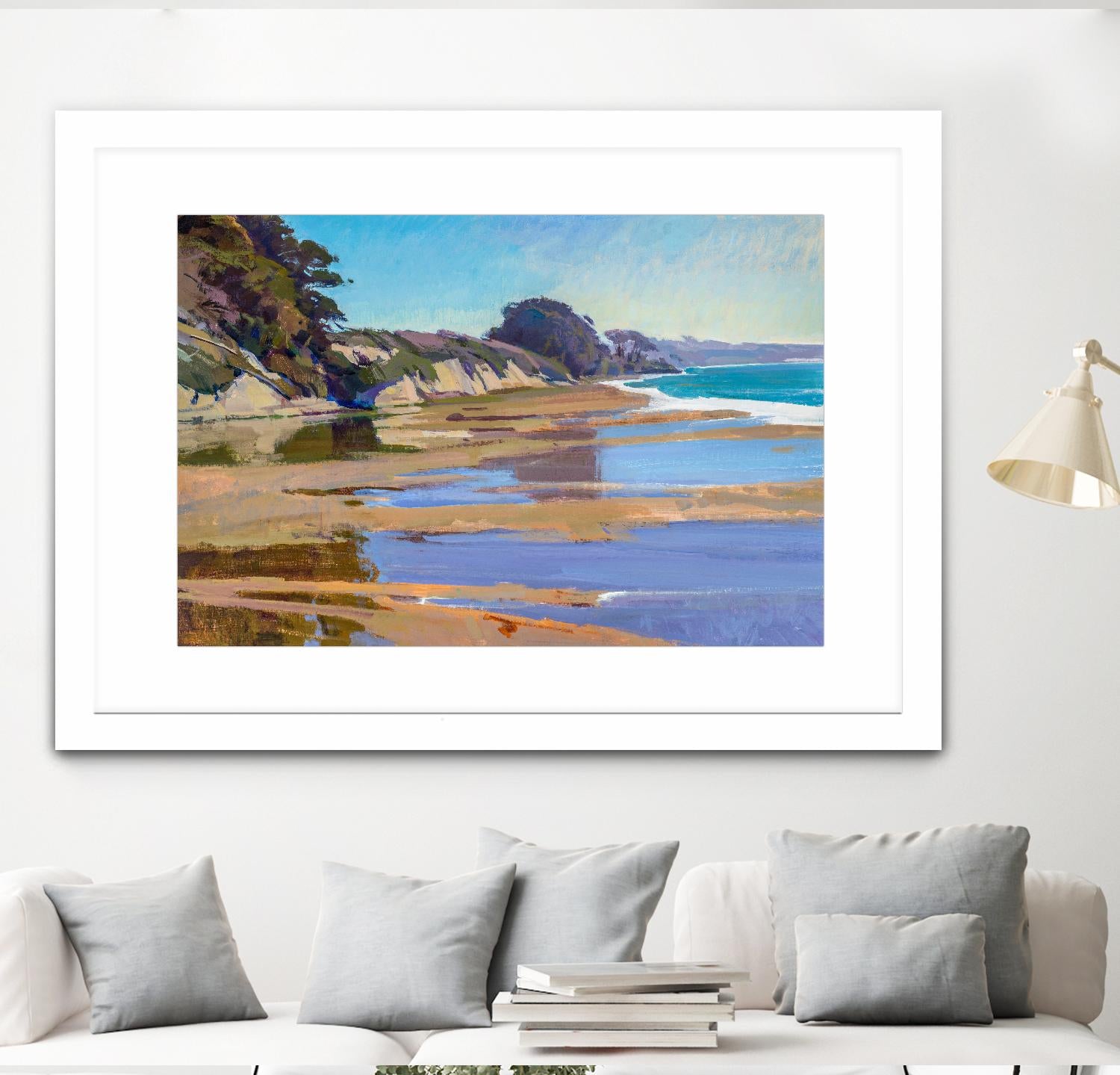 October High Tide by Marcia Burtt on GIANT ART - multicolor coastal; landscapes; contemporary