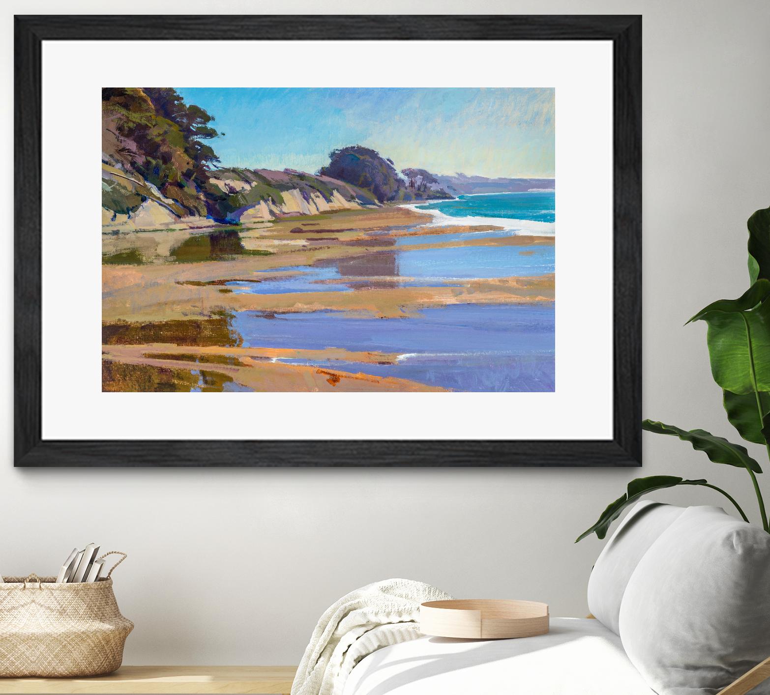 October High Tide by Marcia Burtt on GIANT ART - multicolor coastal; landscapes; contemporary