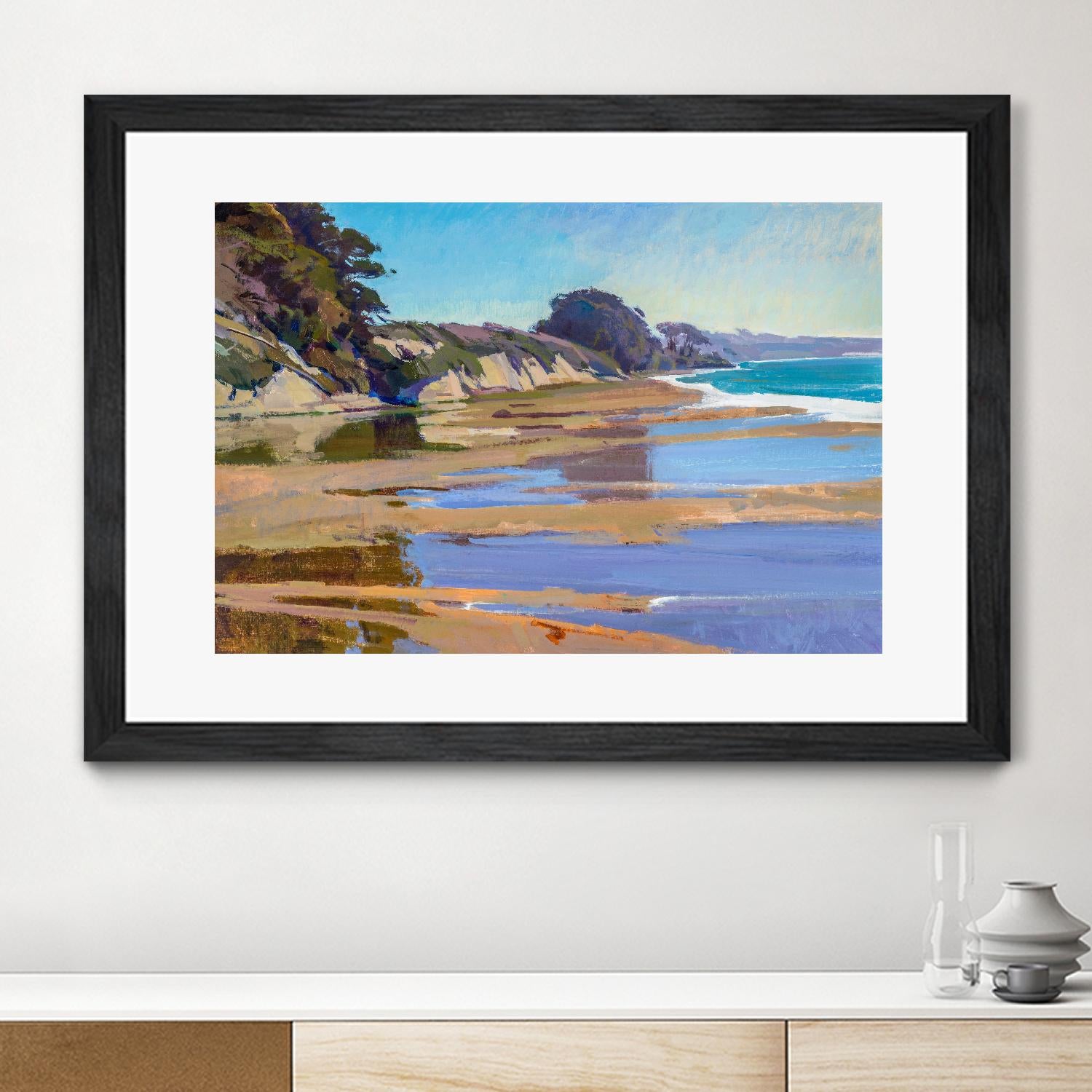 October High Tide by Marcia Burtt on GIANT ART - multicolor coastal; landscapes; contemporary