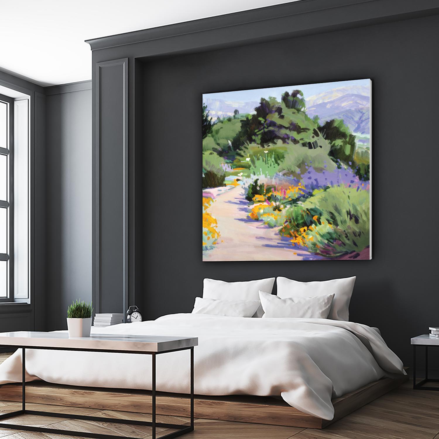 Path through the Poppies by Marcia Burtt on GIANT ART - multicolor landscapes; contemporary