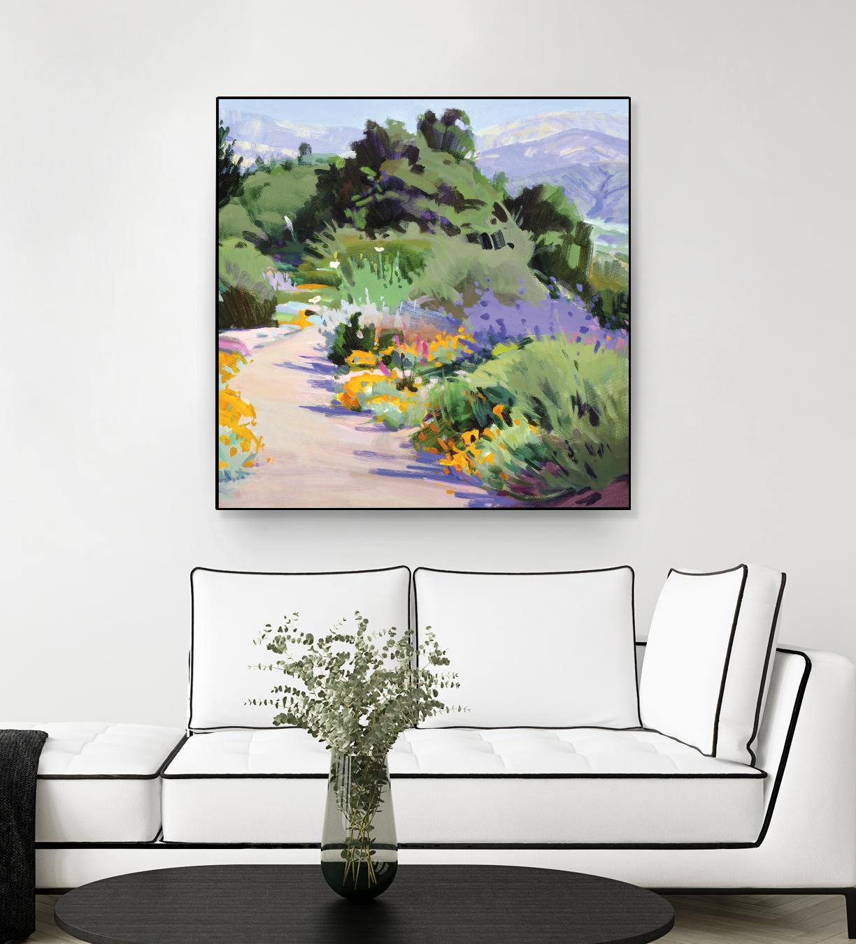 Path through the Poppies by Marcia Burtt on GIANT ART - multicolor landscapes; contemporary