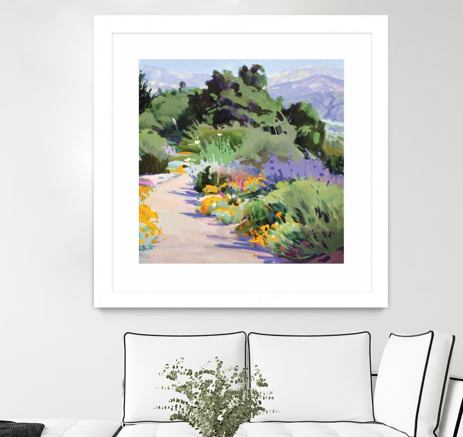 Path through the Poppies by Marcia Burtt on GIANT ART - multicolor landscapes; contemporary