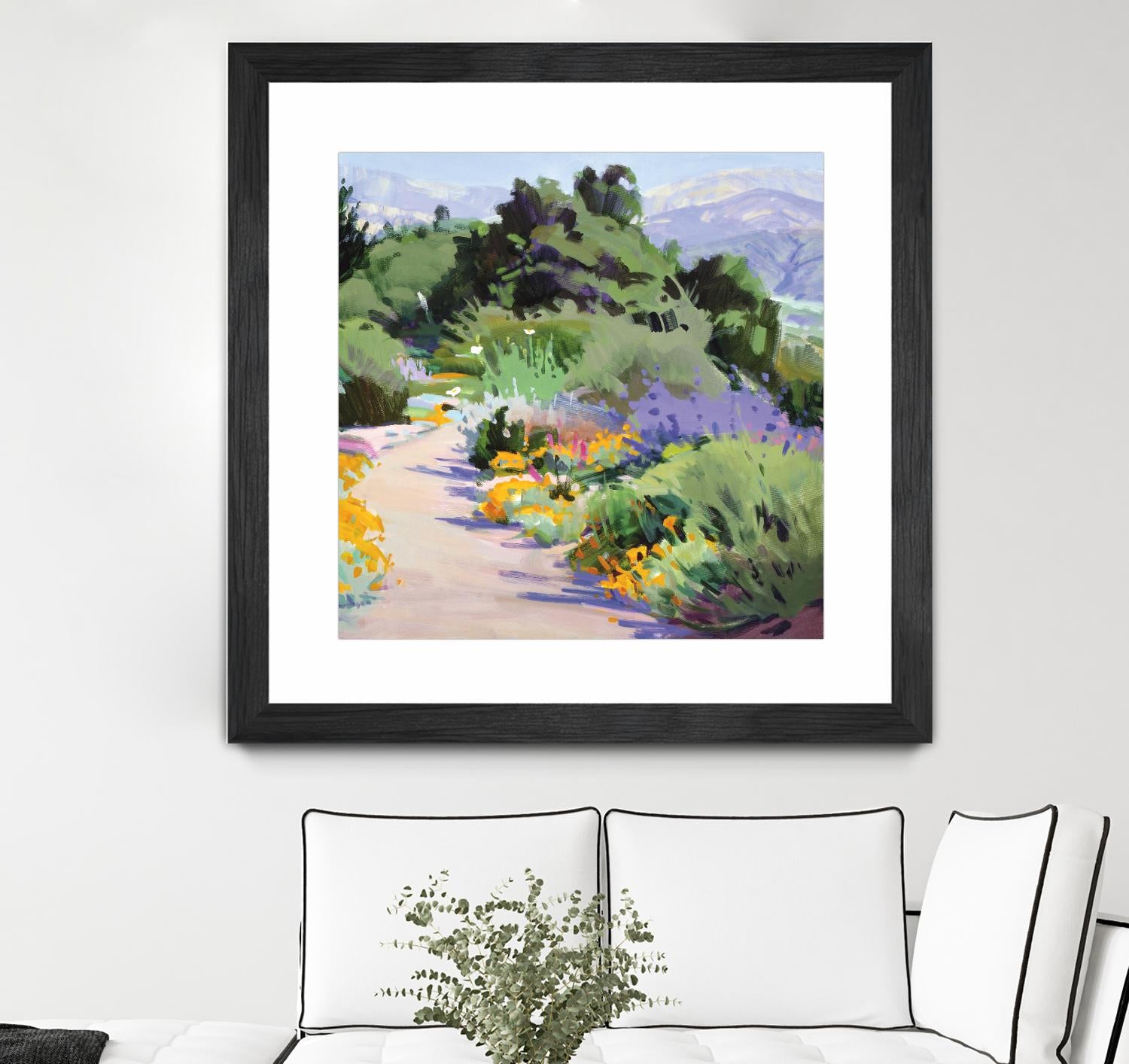 Path through the Poppies by Marcia Burtt on GIANT ART - multicolor landscapes; contemporary