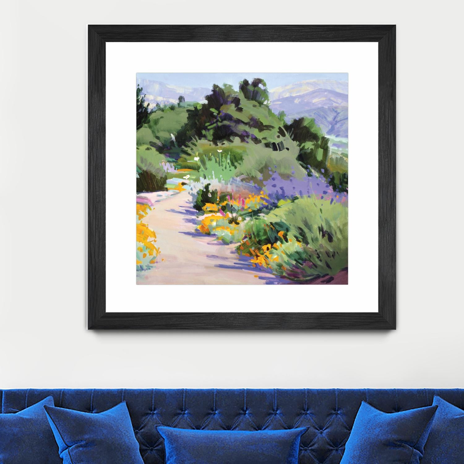 Path through the Poppies by Marcia Burtt on GIANT ART - multicolor landscapes; contemporary