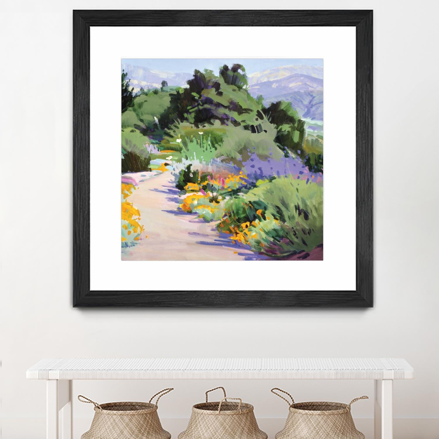 Path through the Poppies by Marcia Burtt on GIANT ART - multicolor landscapes; contemporary