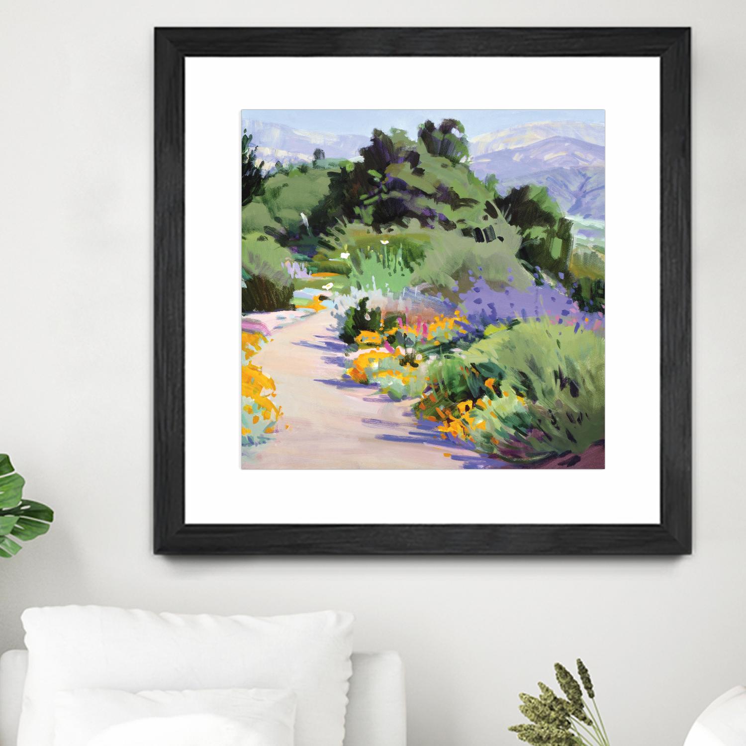 Path through the Poppies by Marcia Burtt on GIANT ART - multicolor landscapes; contemporary