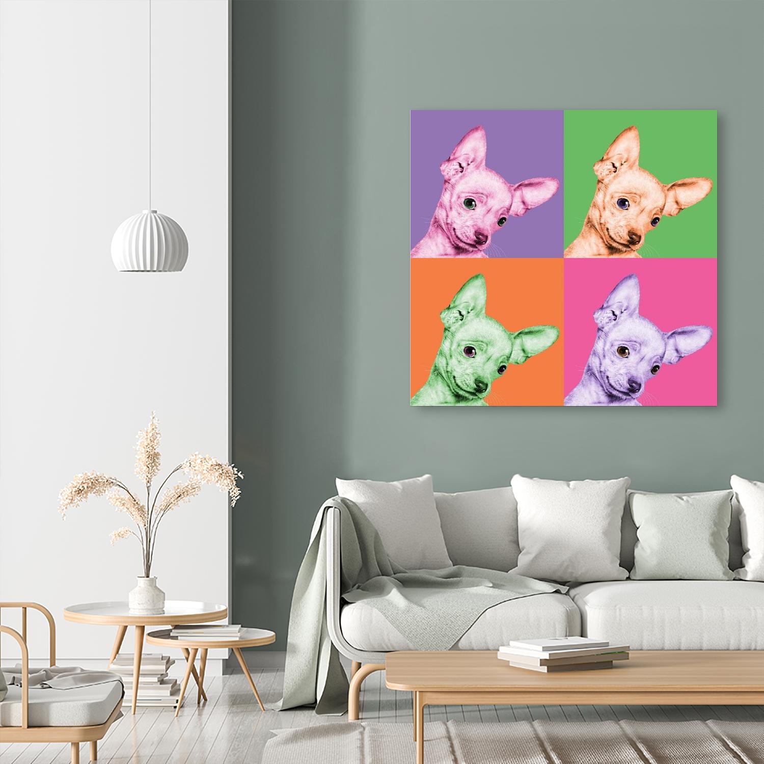 Sweet Chihuahua Pop by Jon Bertelli on GIANT ART - multicolor animals; photography; contemporary