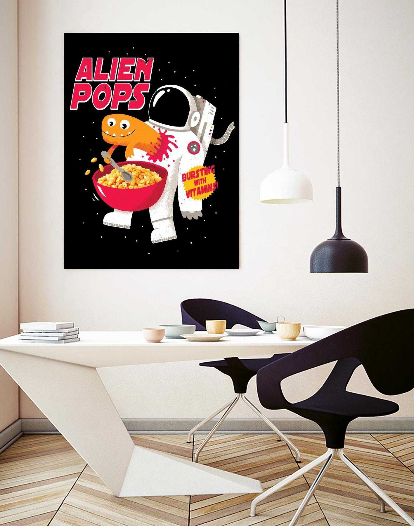 Alien Pops by Michael Buxton on GIANT ART - multicolor urban/pop surrealism; novelty; children; cuisine