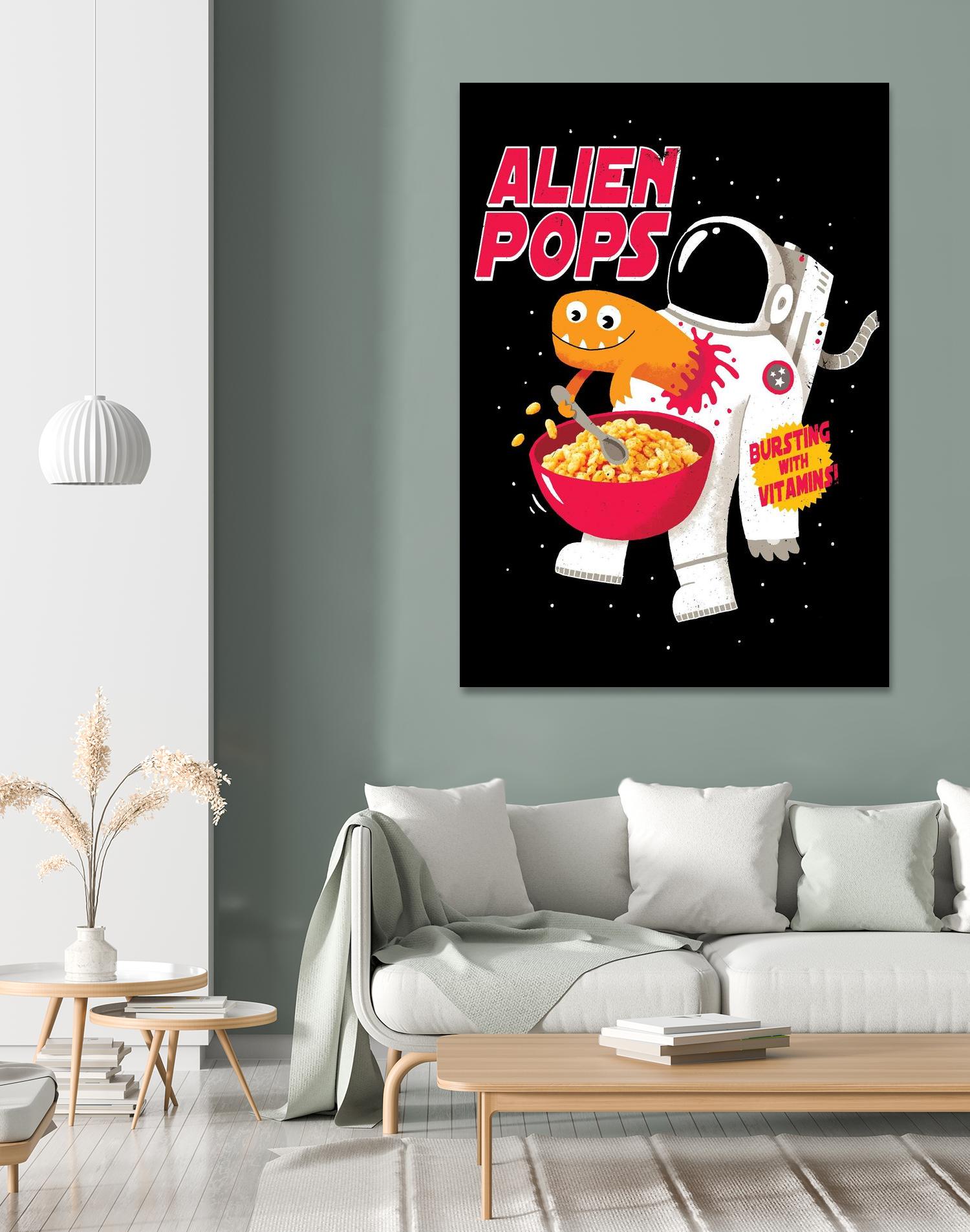 Alien Pops by Michael Buxton on GIANT ART - multicolor urban/pop surrealism; novelty; children; cuisine
