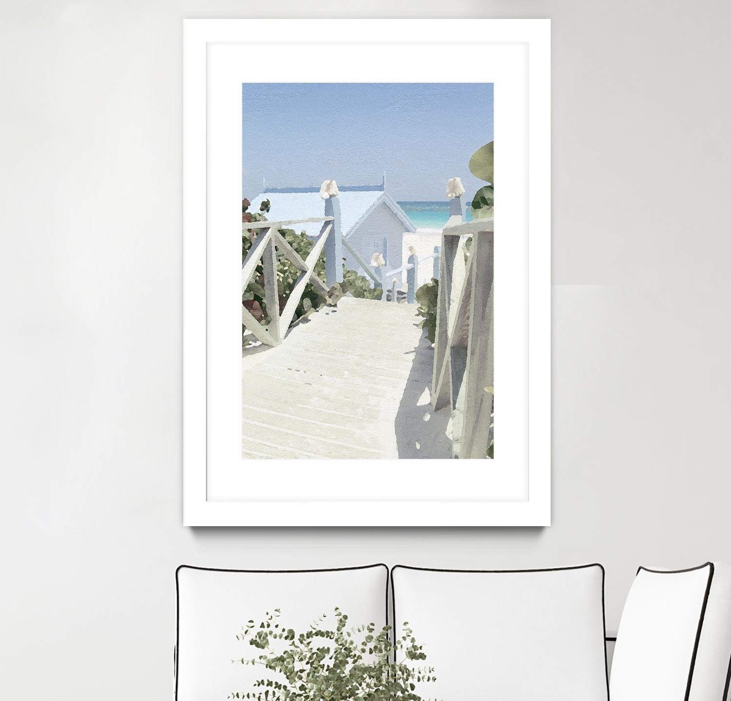 Noon Shadows by Noah Bay on GIANT ART - multi coastal, landscapes, beaches, ocean