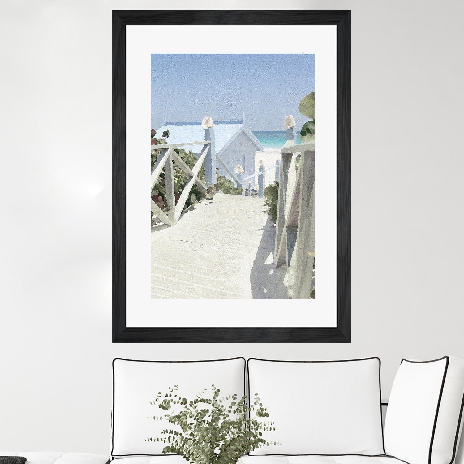 Noon Shadows by Noah Bay on GIANT ART - multi coastal, landscapes, beaches, ocean