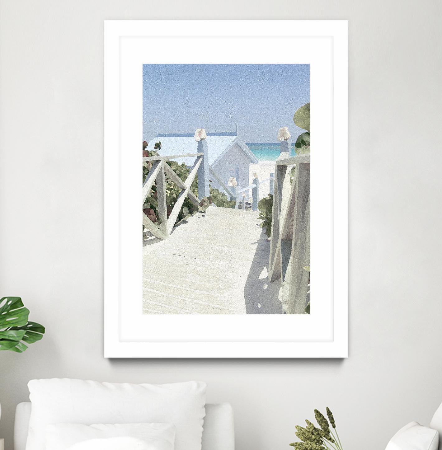 Noon Shadows by Noah Bay on GIANT ART - multi coastal, landscapes, beaches, ocean