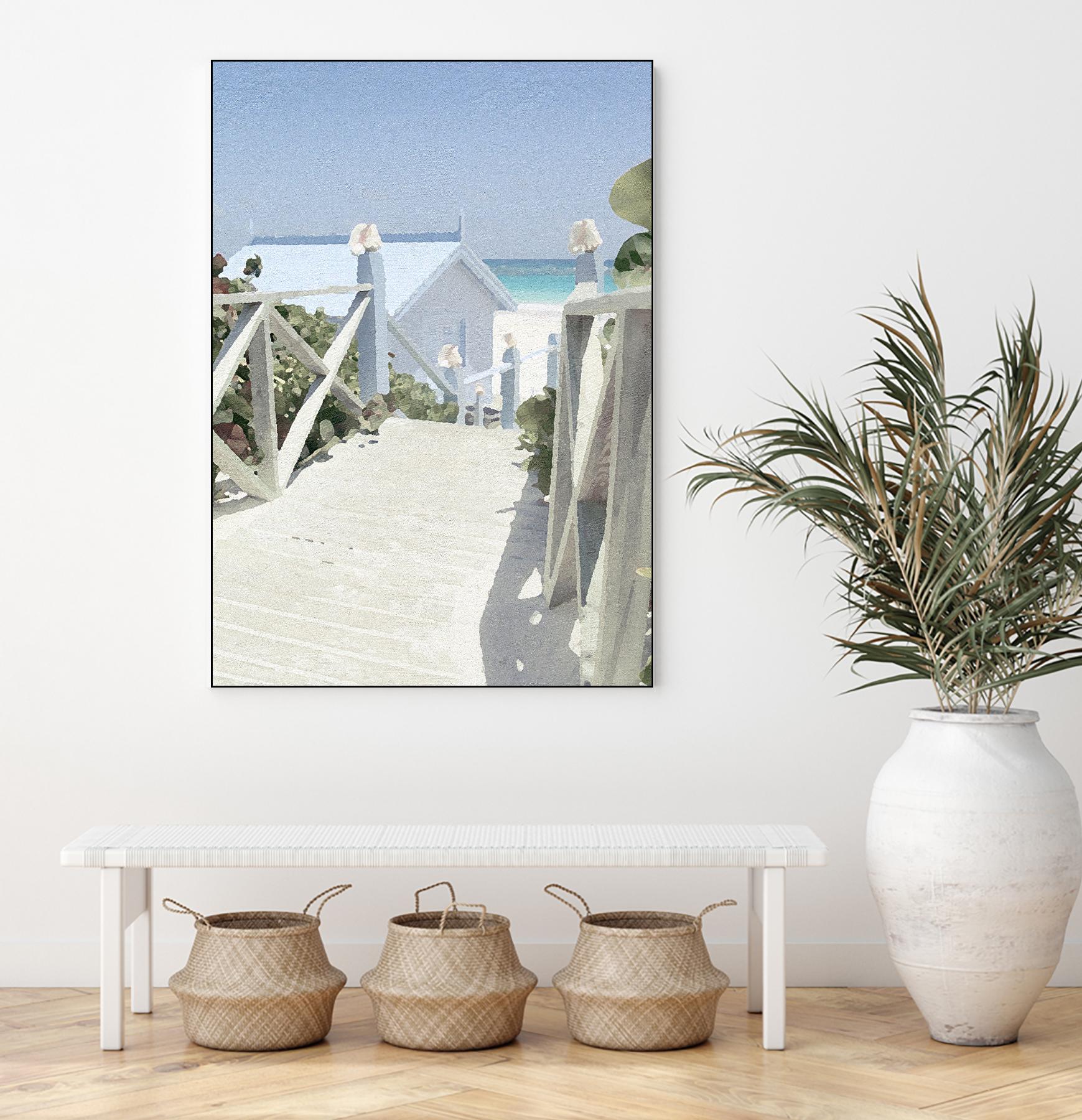 Noon Shadows by Noah Bay on GIANT ART - multi coastal, landscapes, beaches, ocean