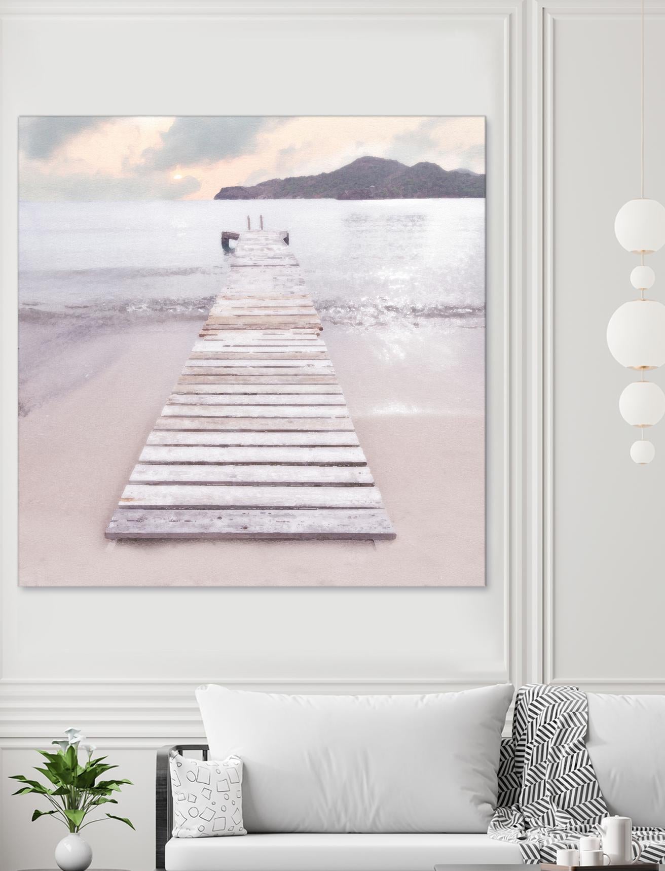 Zen No. 6 by Noah Bay on GIANT ART - multi coastal, landscapes, beaches, docks/piers, ocean