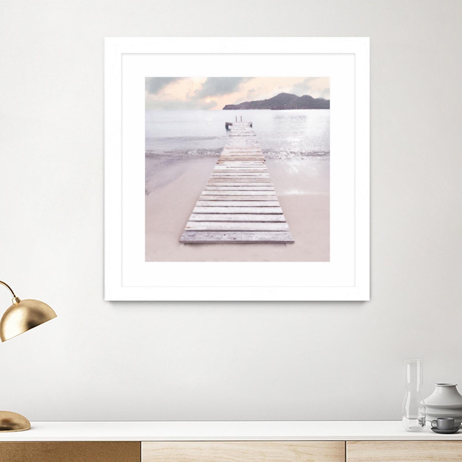 Zen No. 6 by Noah Bay on GIANT ART - multi coastal, landscapes, beaches, docks/piers, ocean