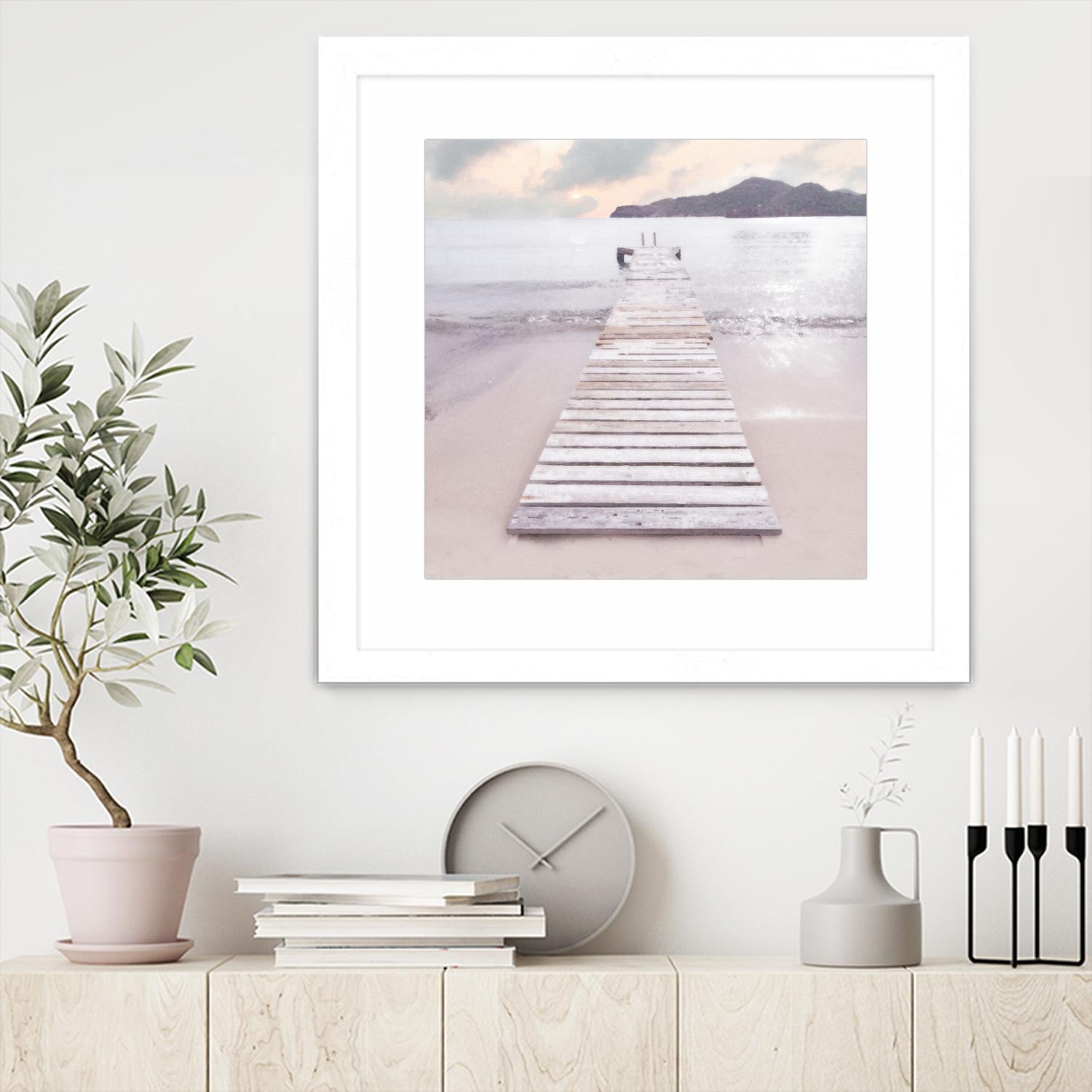 Zen No. 6 by Noah Bay on GIANT ART - multi coastal, landscapes, beaches, docks/piers, ocean