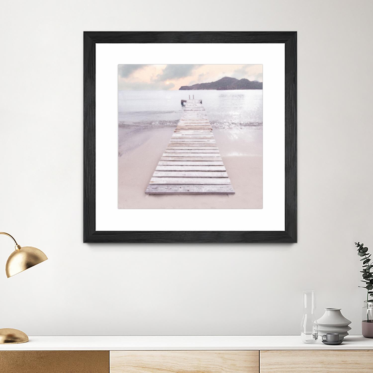 Zen No. 6 by Noah Bay on GIANT ART - multi coastal, landscapes, beaches, docks/piers, ocean