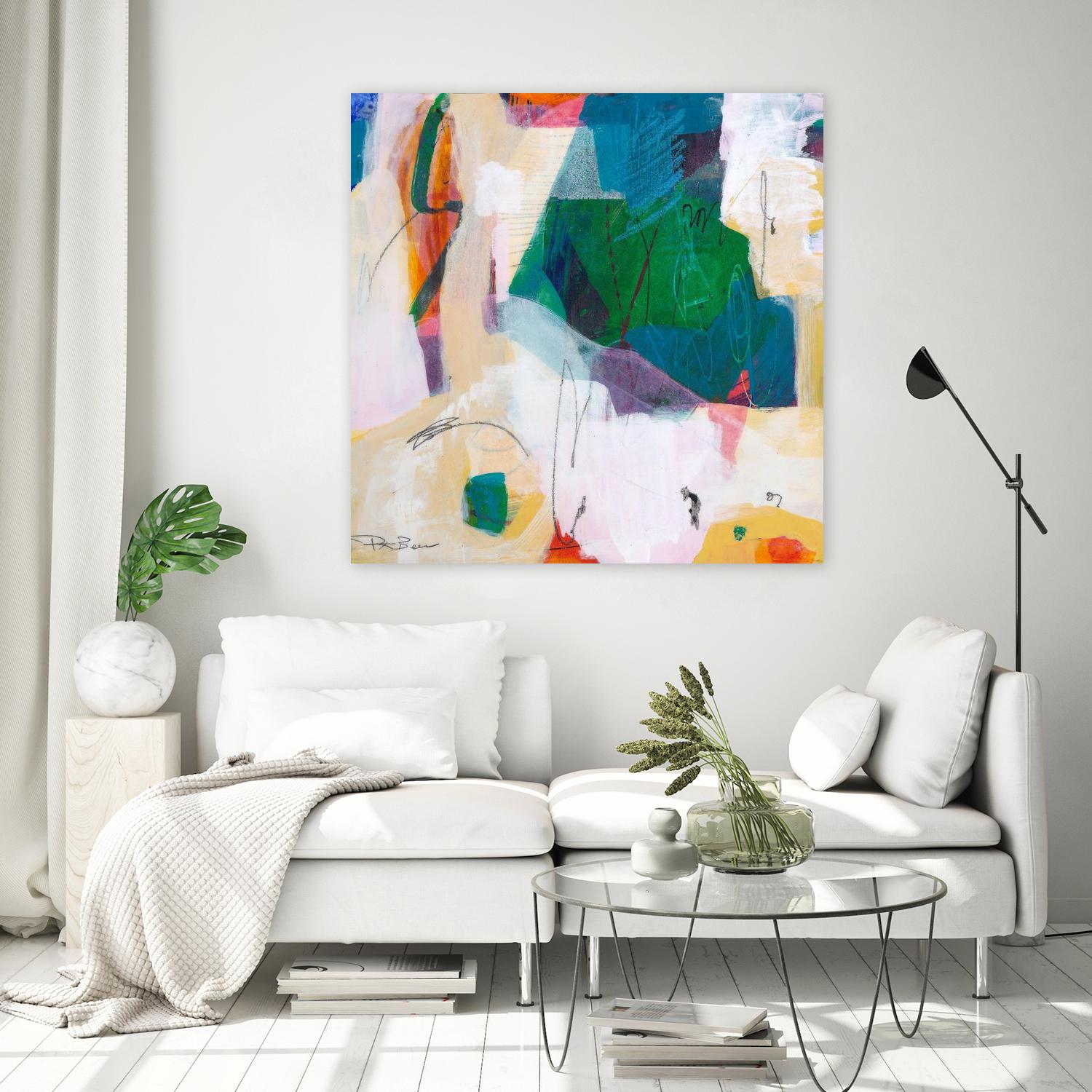 Oide 4 by Pamela K Beer on GIANT ART - yellow,blue abstracts, contemporary