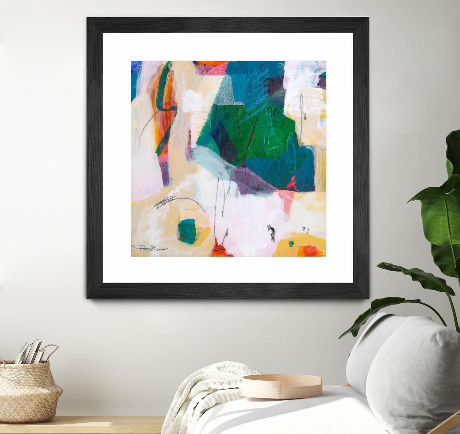 Oide 4 by Pamela K Beer on GIANT ART - yellow,blue abstracts, contemporary