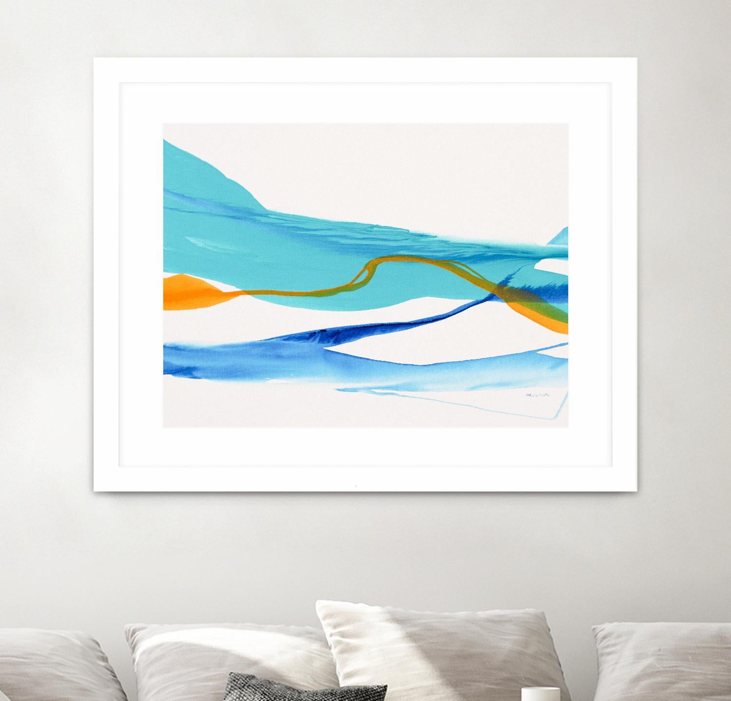 Near Cold Lake by Patricia Coulter on GIANT ART - yellow abstract