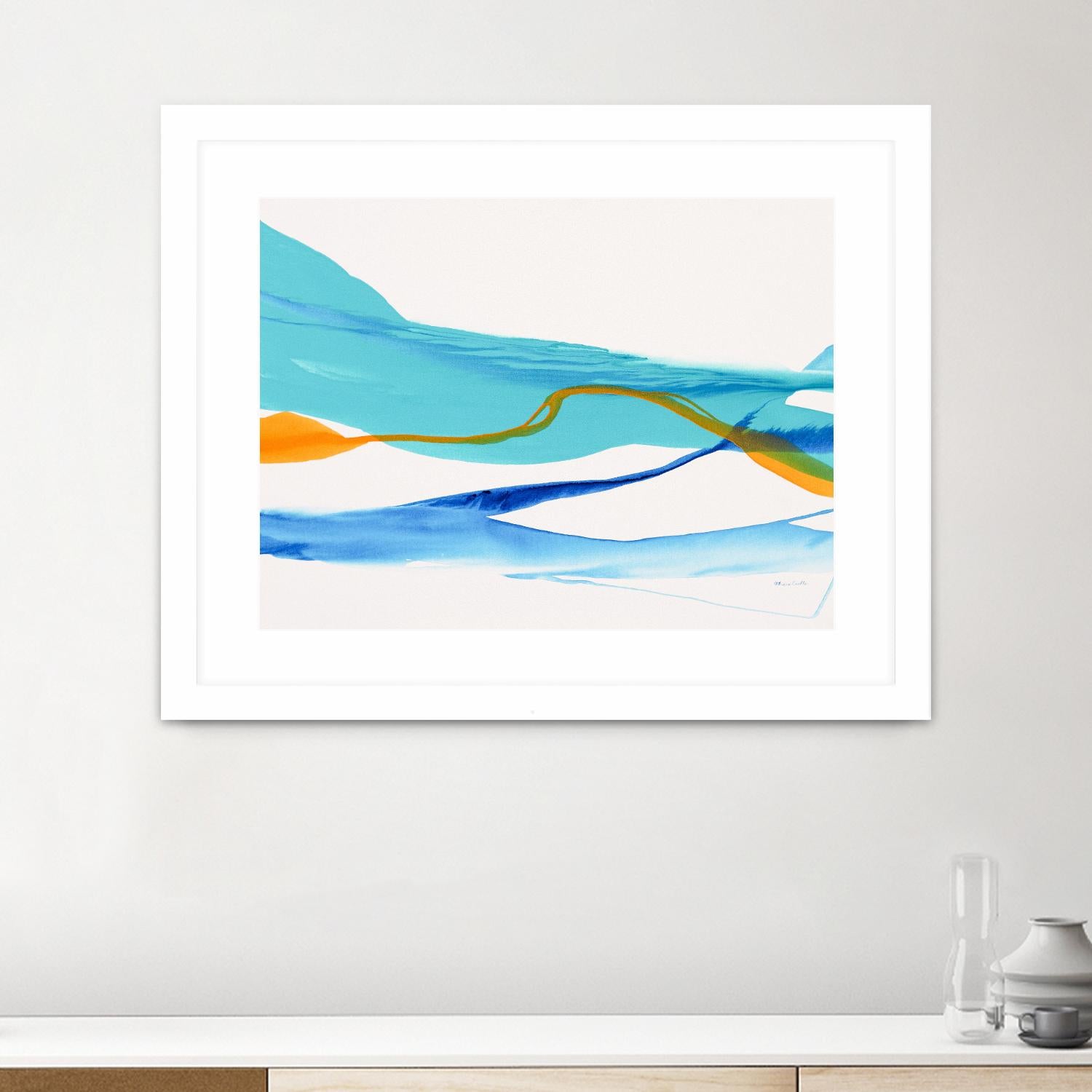 Near Cold Lake by Patricia Coulter on GIANT ART - yellow abstract