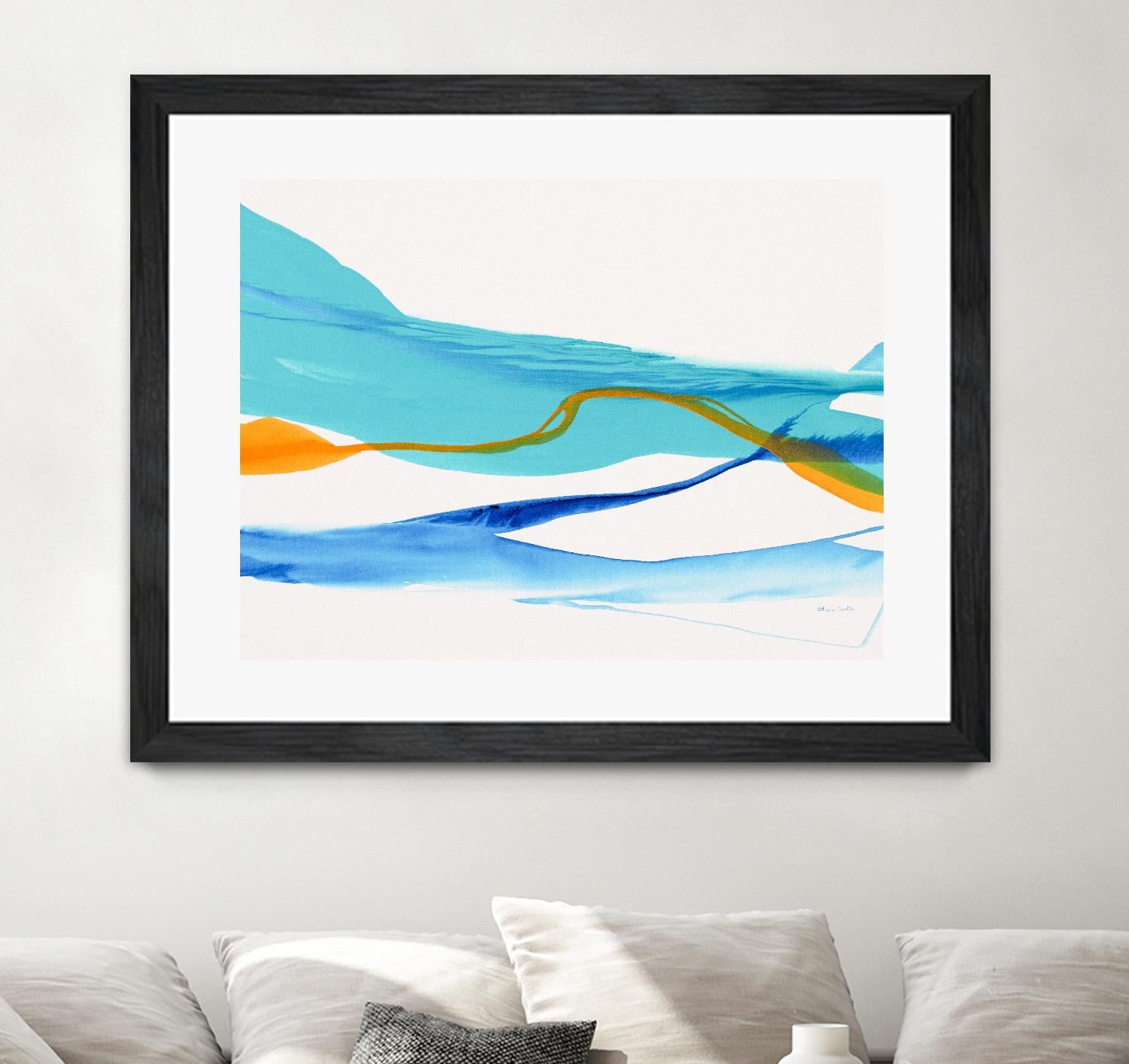 Near Cold Lake by Patricia Coulter on GIANT ART - yellow abstract