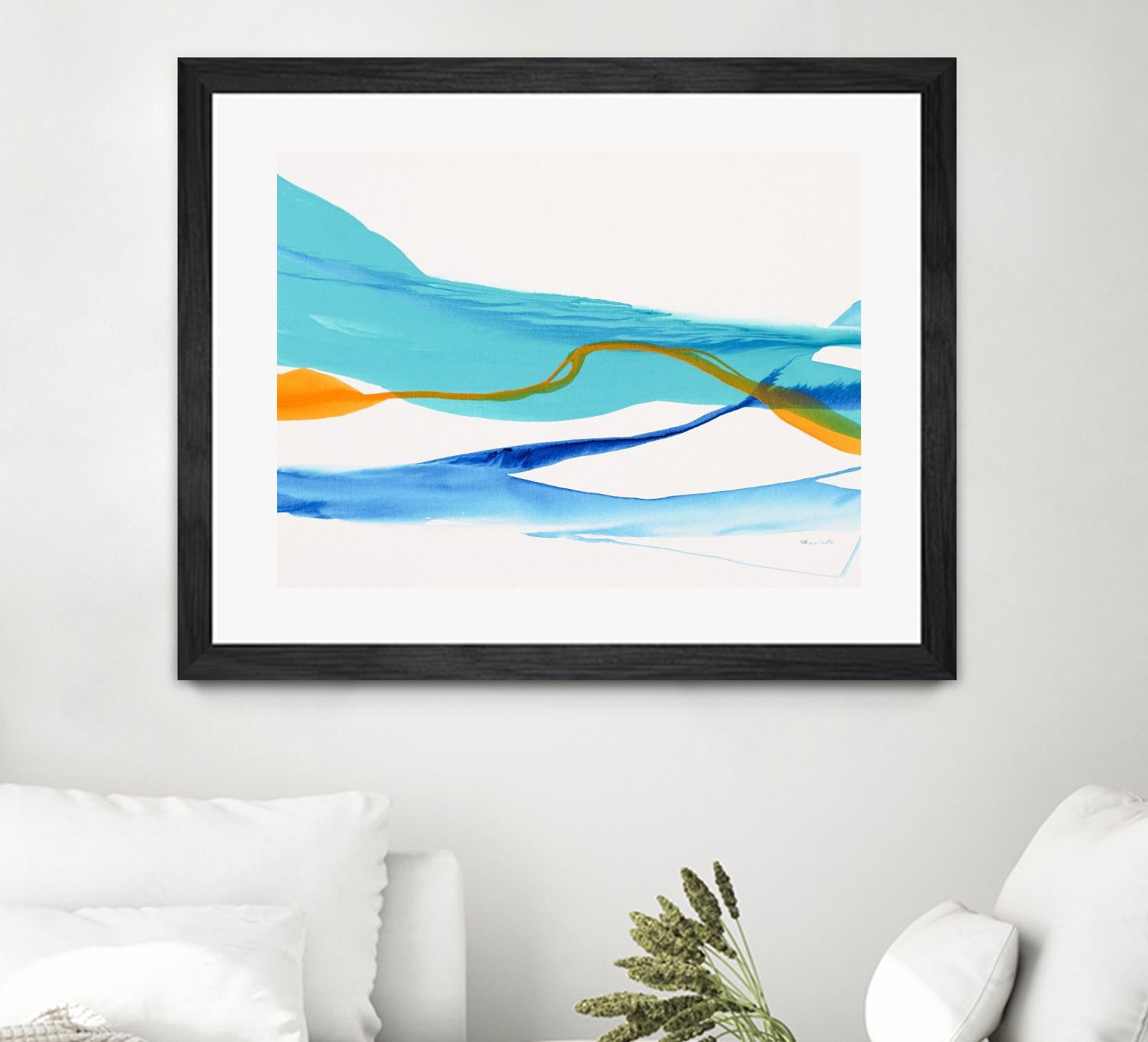 Near Cold Lake by Patricia Coulter on GIANT ART - yellow abstract