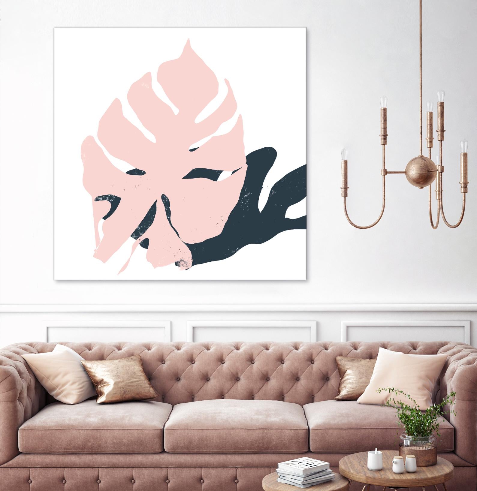 Pink Protector by Niya Christine on GIANT ART - pink contemporary, floral/still life, leaves