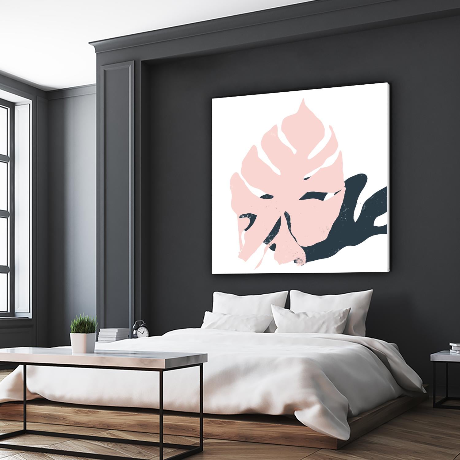 Pink Protector by Niya Christine on GIANT ART - pink contemporary, floral/still life, leaves