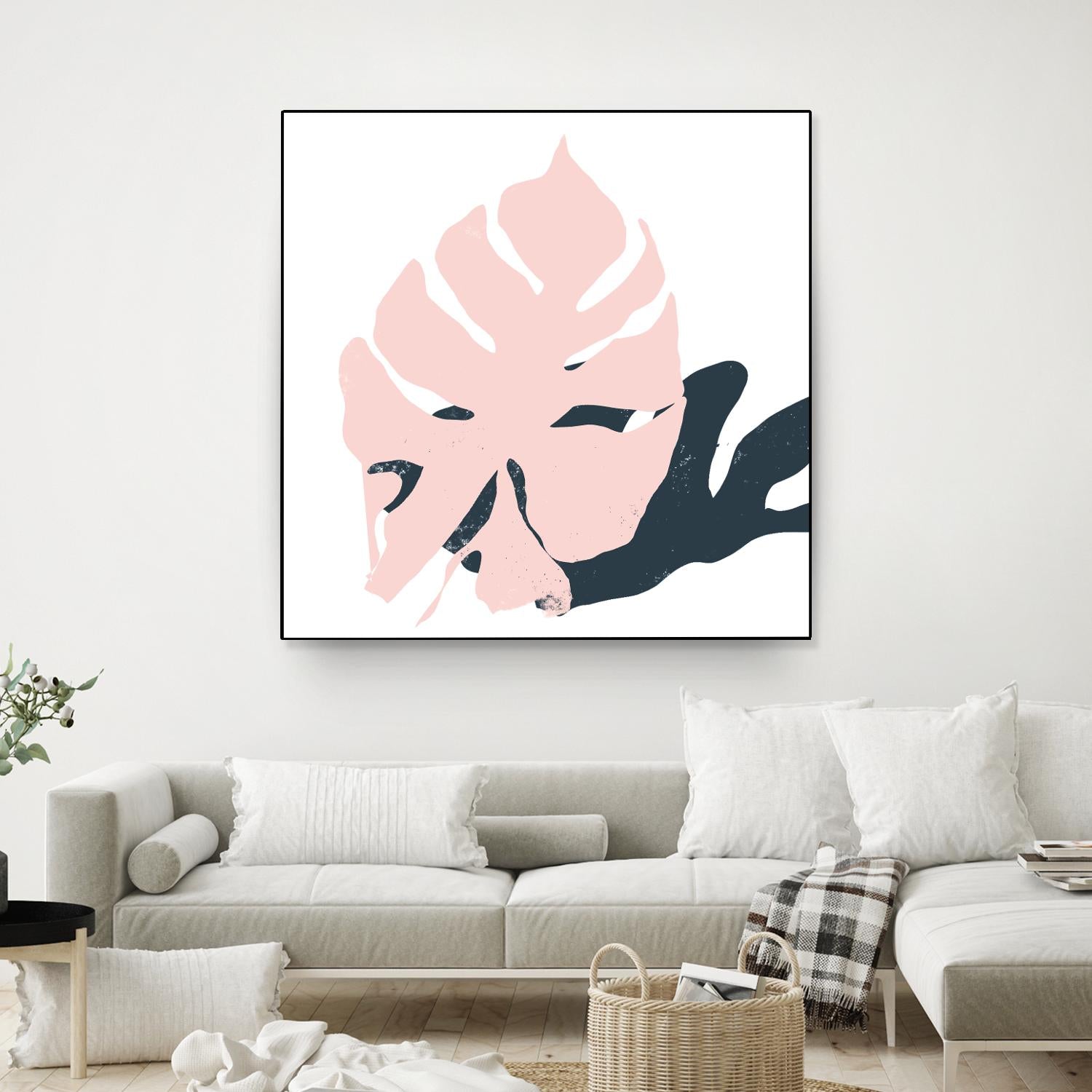 Pink Protector by Niya Christine on GIANT ART - pink contemporary, floral/still life, leaves