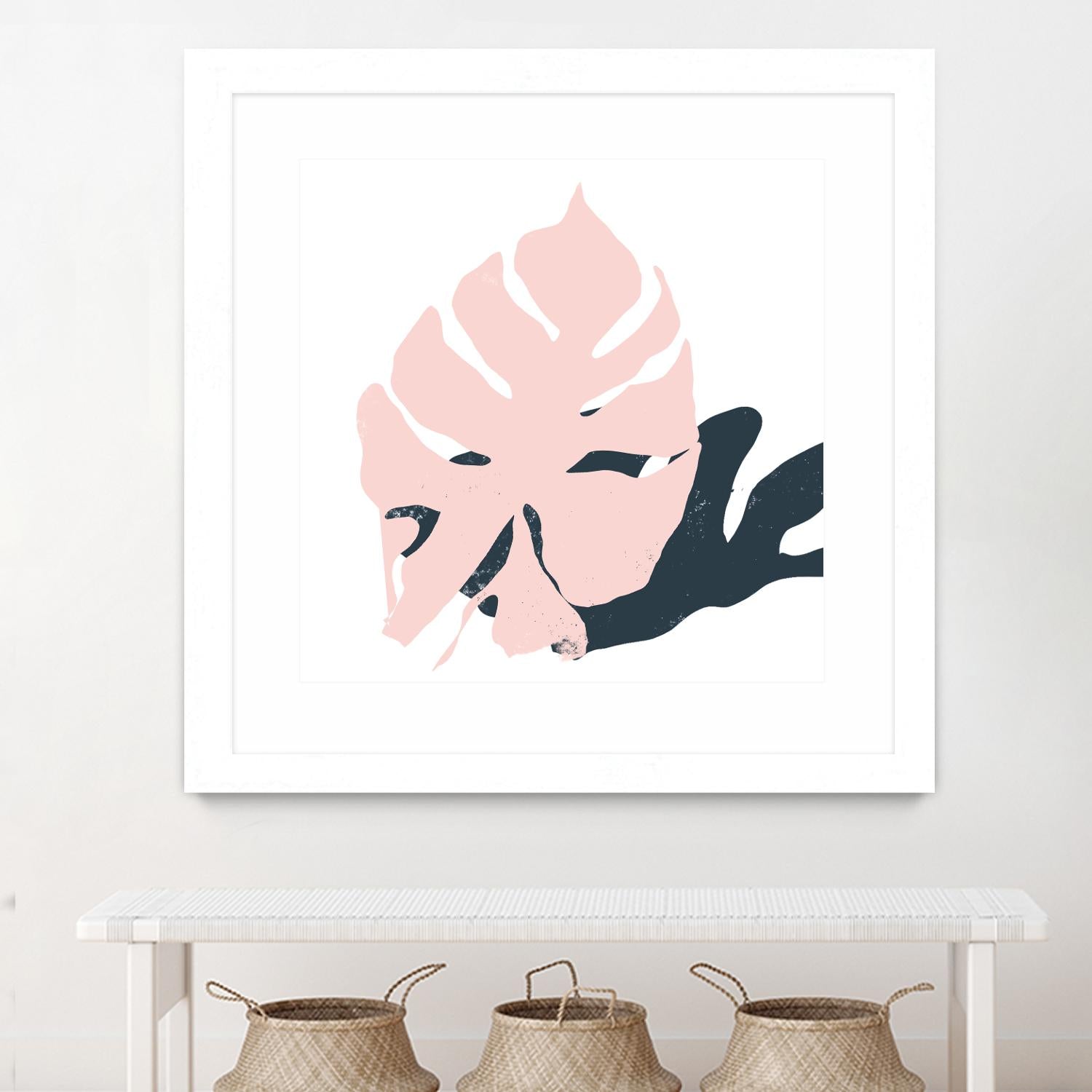 Pink Protector by Niya Christine on GIANT ART - pink contemporary, floral/still life, leaves