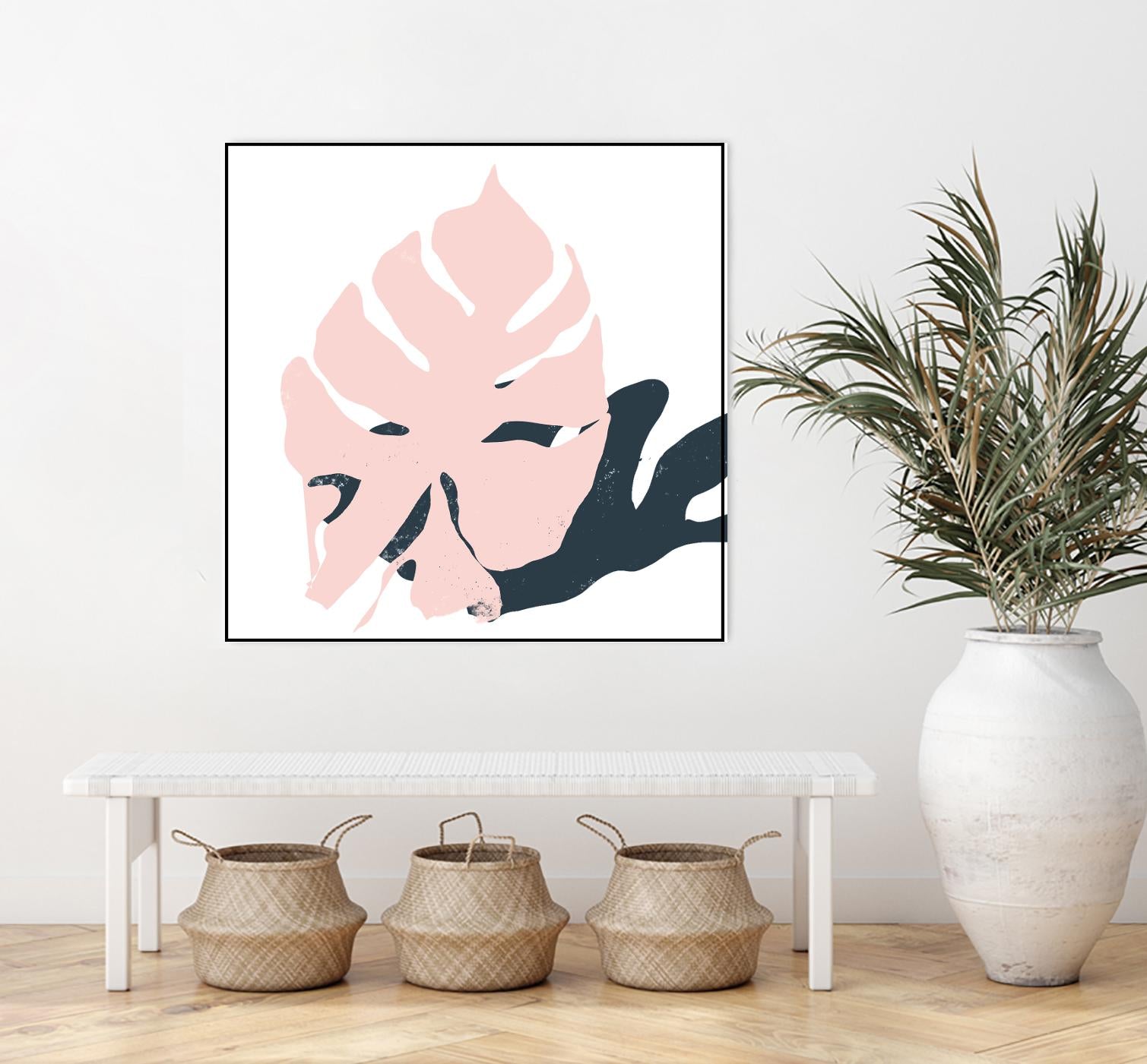 Pink Protector by Niya Christine on GIANT ART - pink contemporary, floral/still life, leaves
