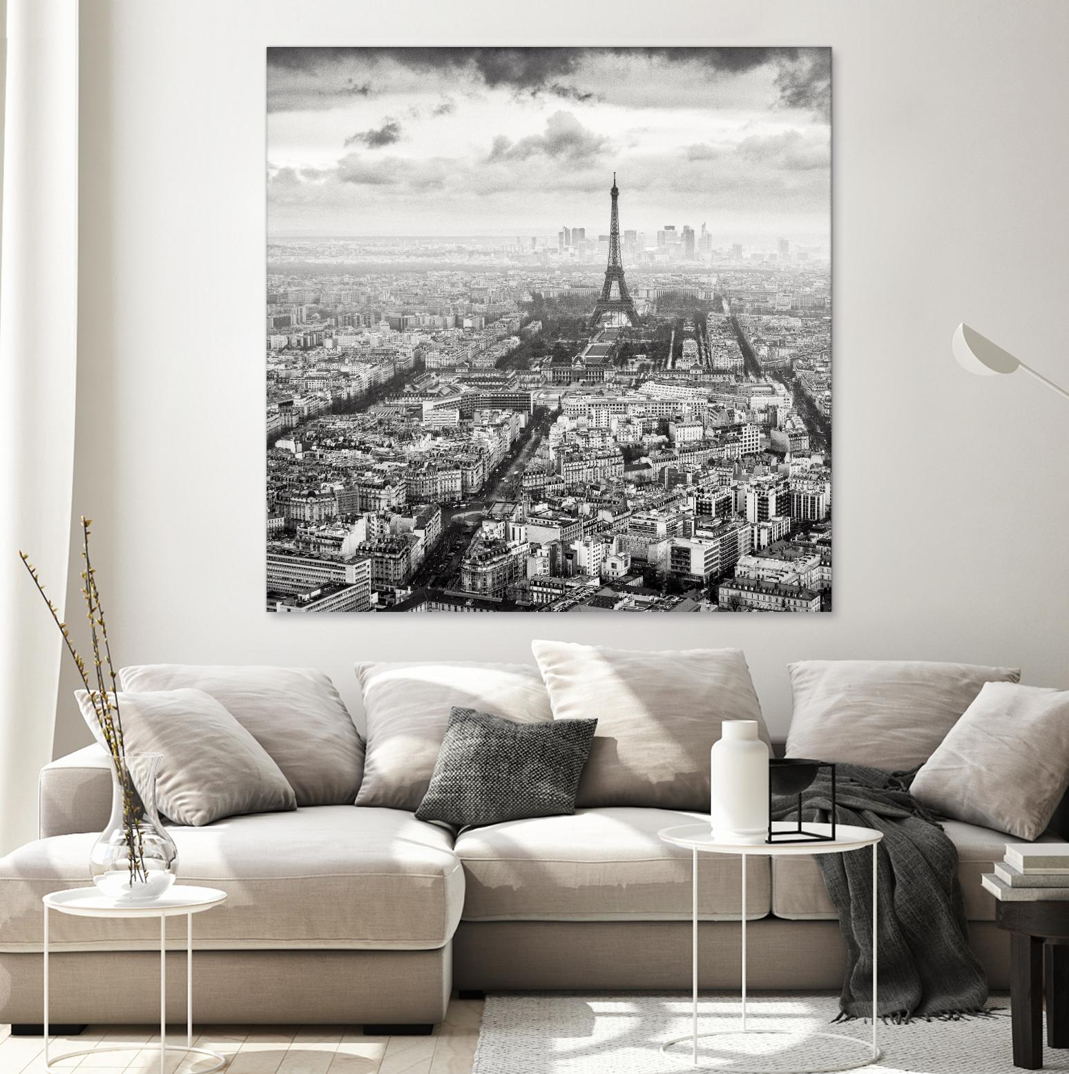 La Tour Eiffel et La Defense by Wilco Dragt on GIANT ART - multicolor photography; landscapes; people/places