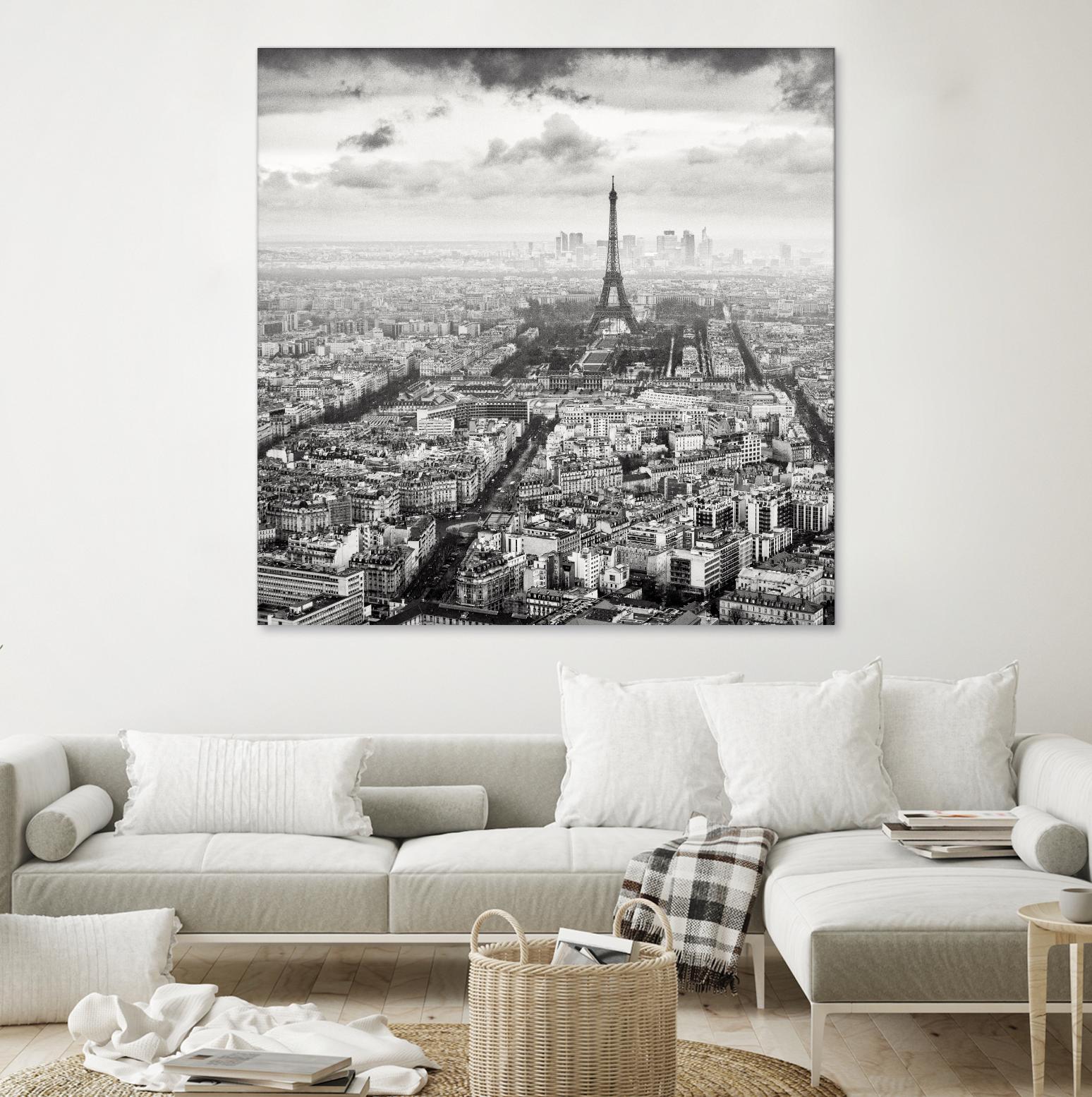 La Tour Eiffel et La Defense by Wilco Dragt on GIANT ART - multicolor photography; landscapes; people/places