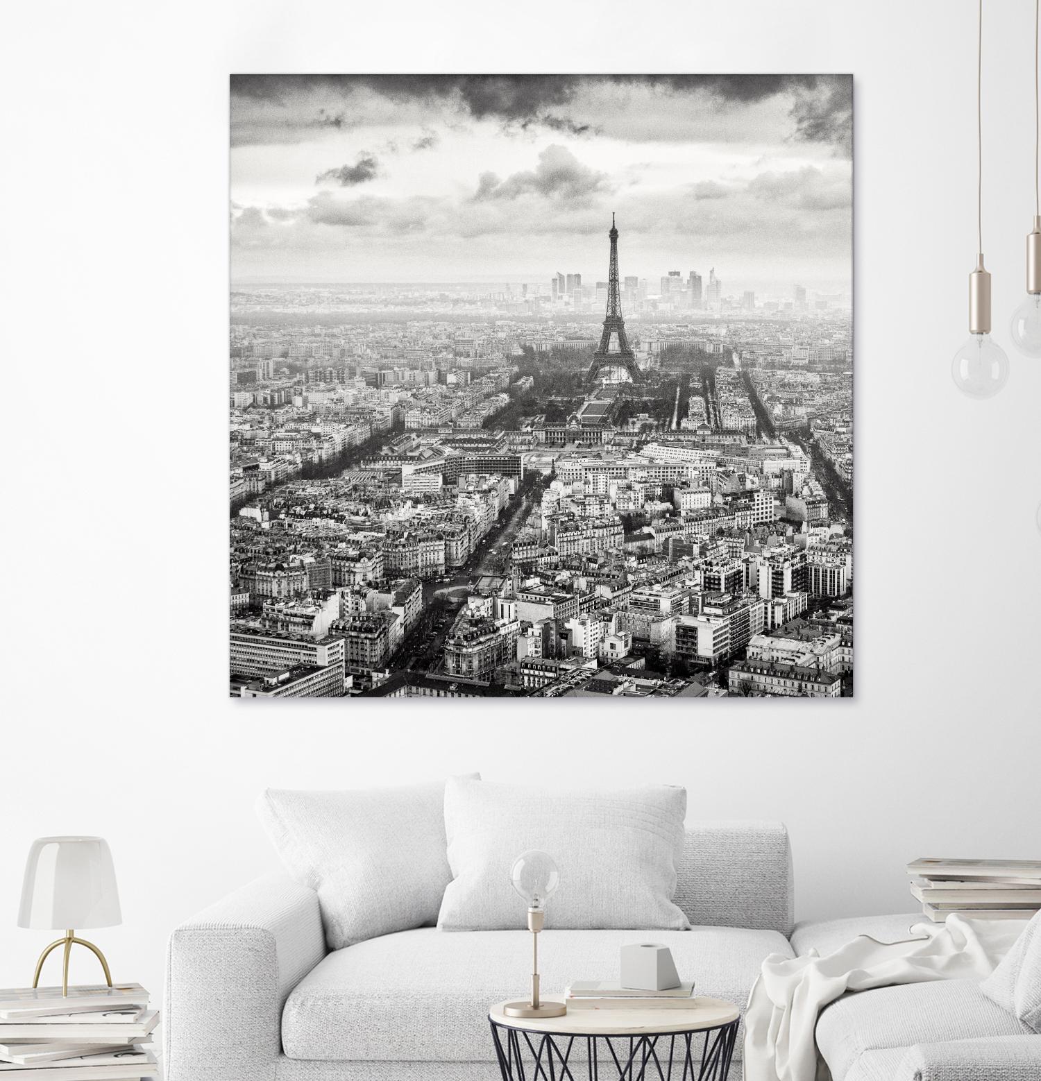 La Tour Eiffel et La Defense by Wilco Dragt on GIANT ART - multicolor photography; landscapes; people/places
