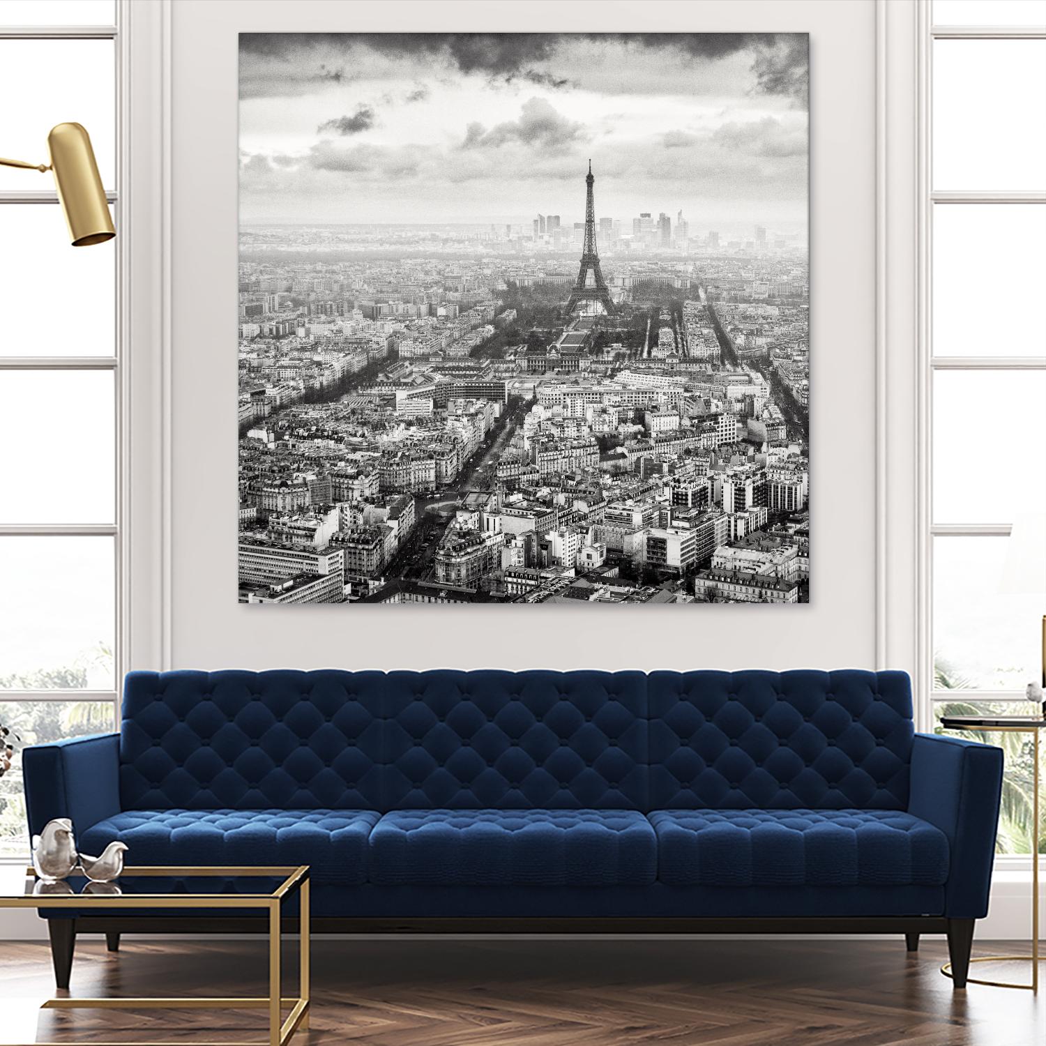 La Tour Eiffel et La Defense by Wilco Dragt on GIANT ART - multicolor photography; landscapes; people/places