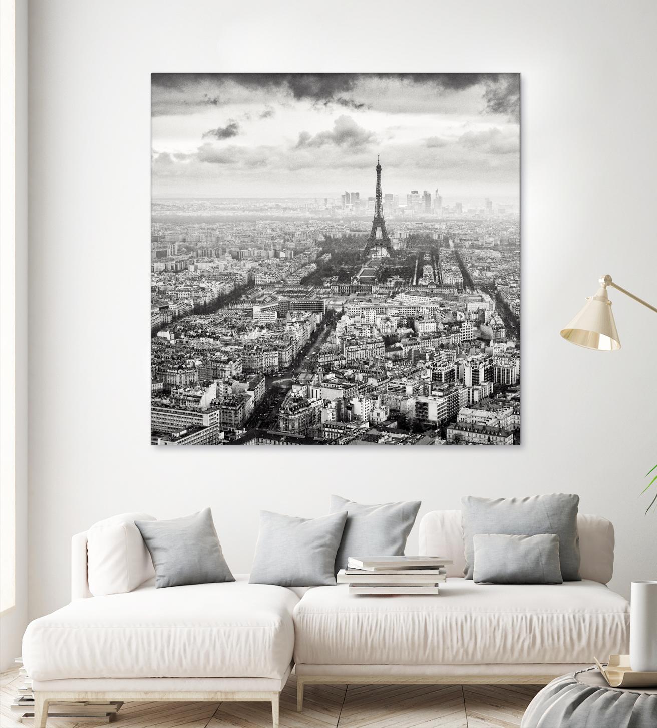 La Tour Eiffel et La Defense by Wilco Dragt on GIANT ART - multicolor photography; landscapes; people/places