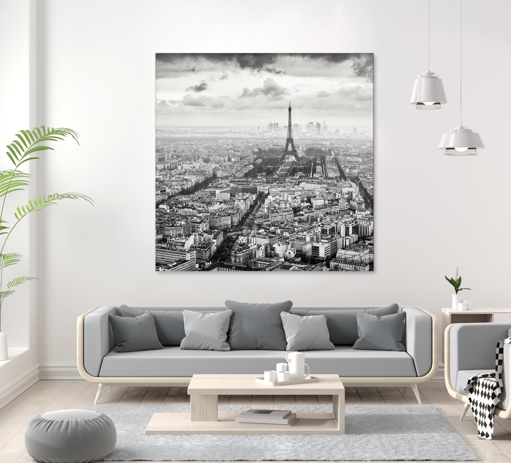 La Tour Eiffel et La Defense by Wilco Dragt on GIANT ART - multicolor photography; landscapes; people/places