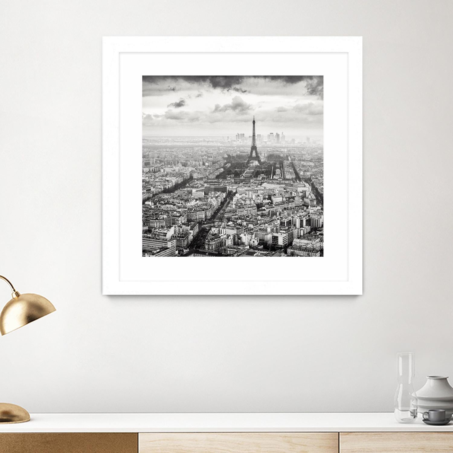La Tour Eiffel et La Defense by Wilco Dragt on GIANT ART - multicolor photography; landscapes; people/places
