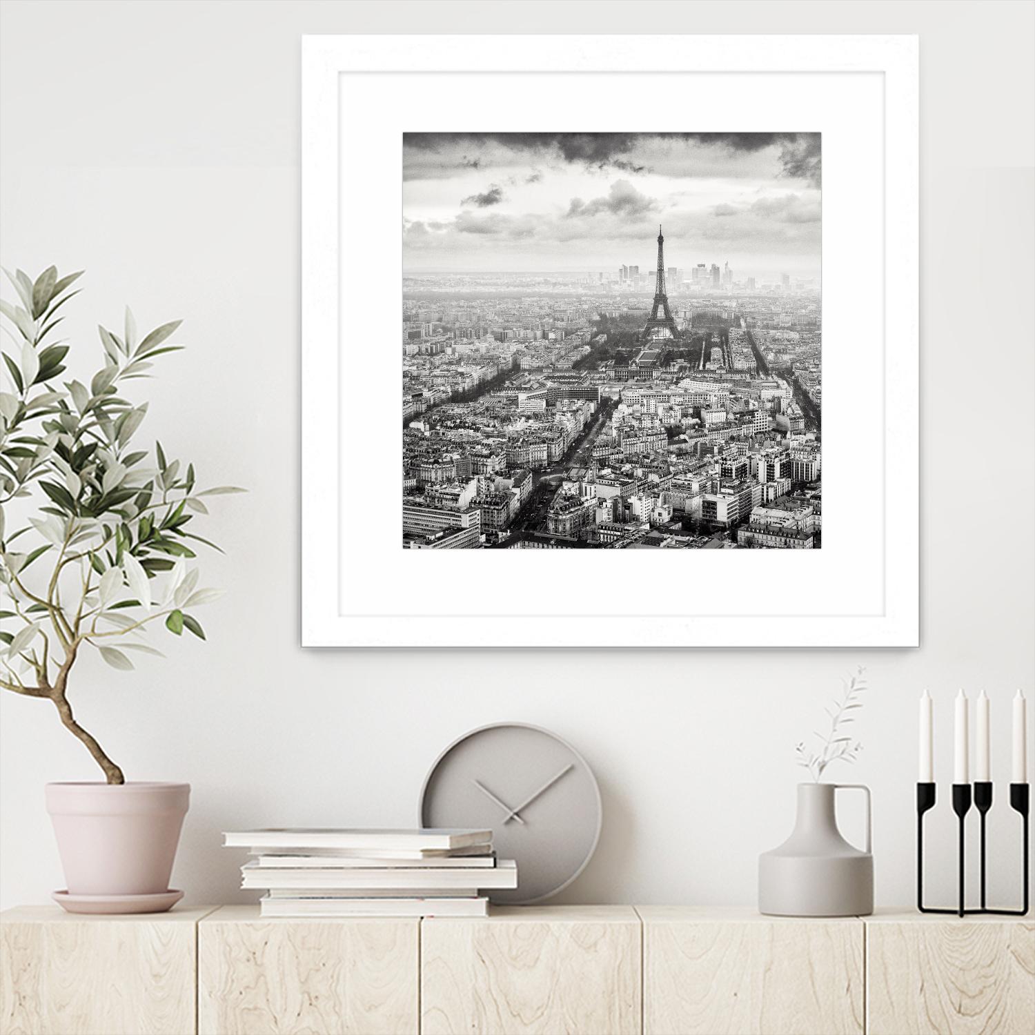 La Tour Eiffel et La Defense by Wilco Dragt on GIANT ART - multicolor photography; landscapes; people/places