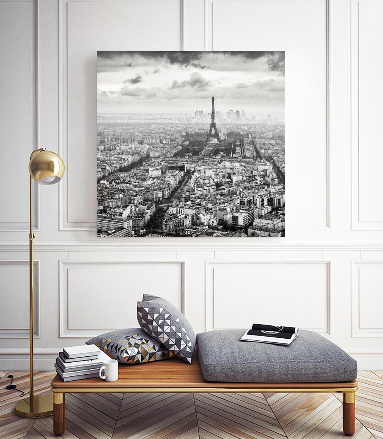 La Tour Eiffel et La Defense by Wilco Dragt on GIANT ART - multicolor photography; landscapes; people/places