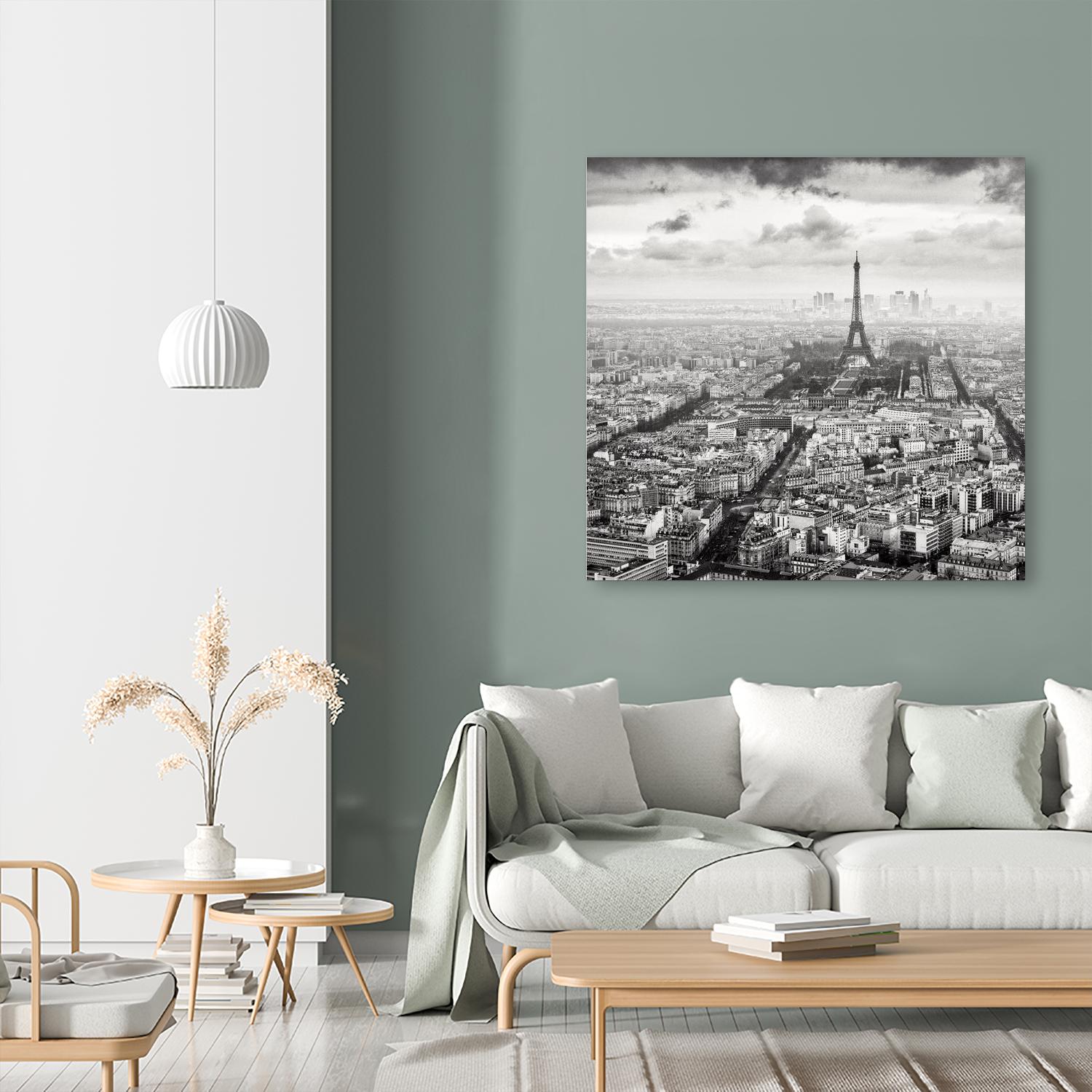 La Tour Eiffel et La Defense by Wilco Dragt on GIANT ART - multicolor photography; landscapes; people/places