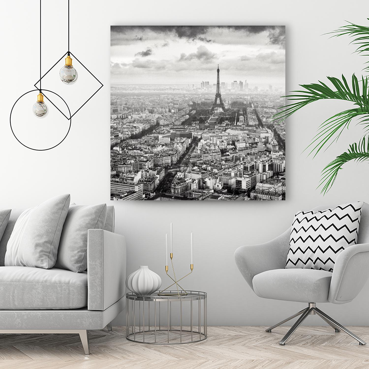 La Tour Eiffel et La Defense by Wilco Dragt on GIANT ART - multicolor photography; landscapes; people/places