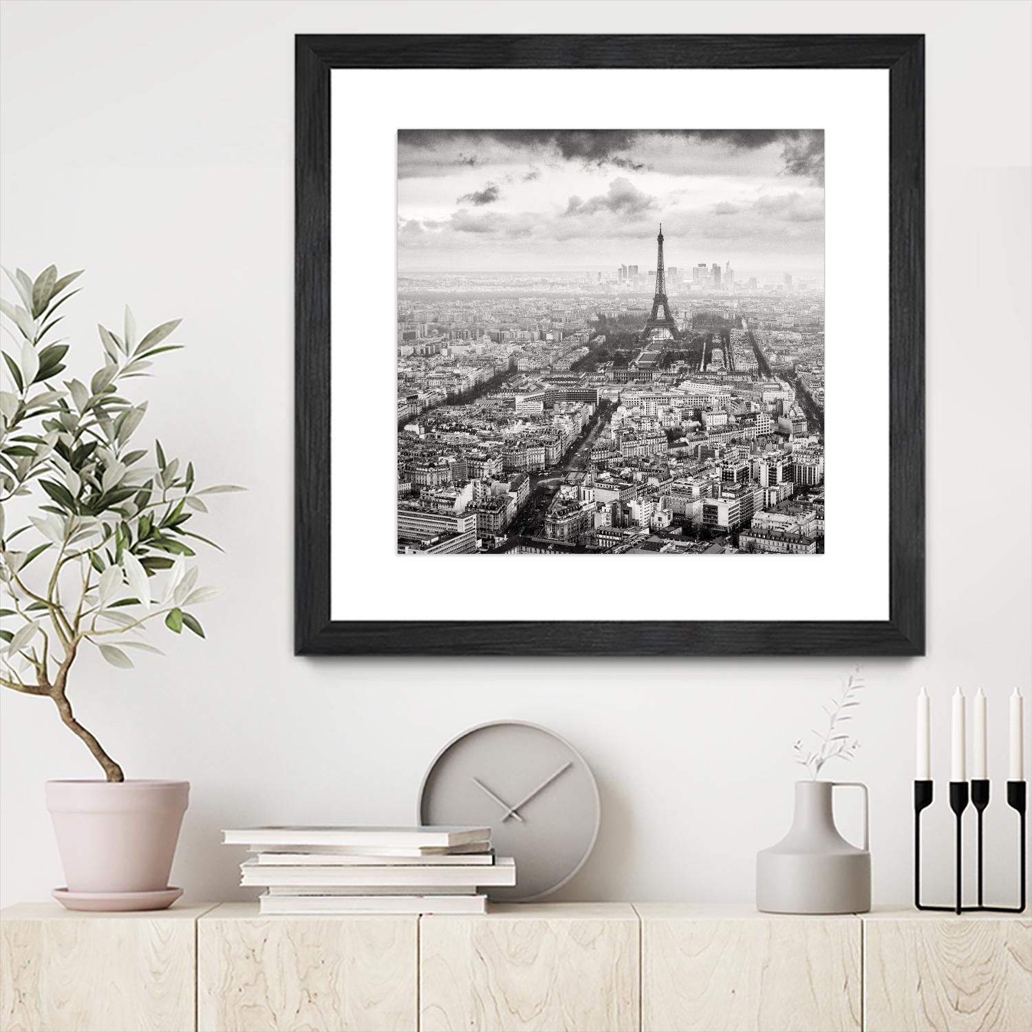 La Tour Eiffel et La Defense by Wilco Dragt on GIANT ART - multicolor photography; landscapes; people/places