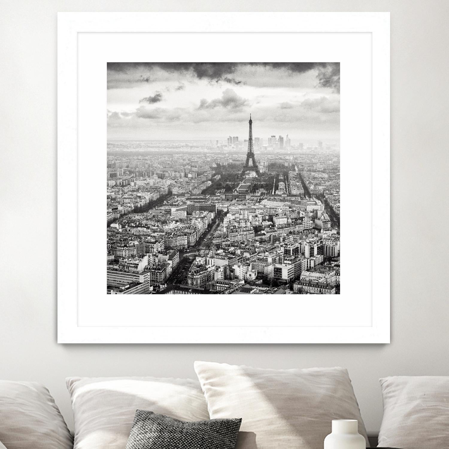 La Tour Eiffel et La Defense by Wilco Dragt on GIANT ART - multicolor photography; landscapes; people/places