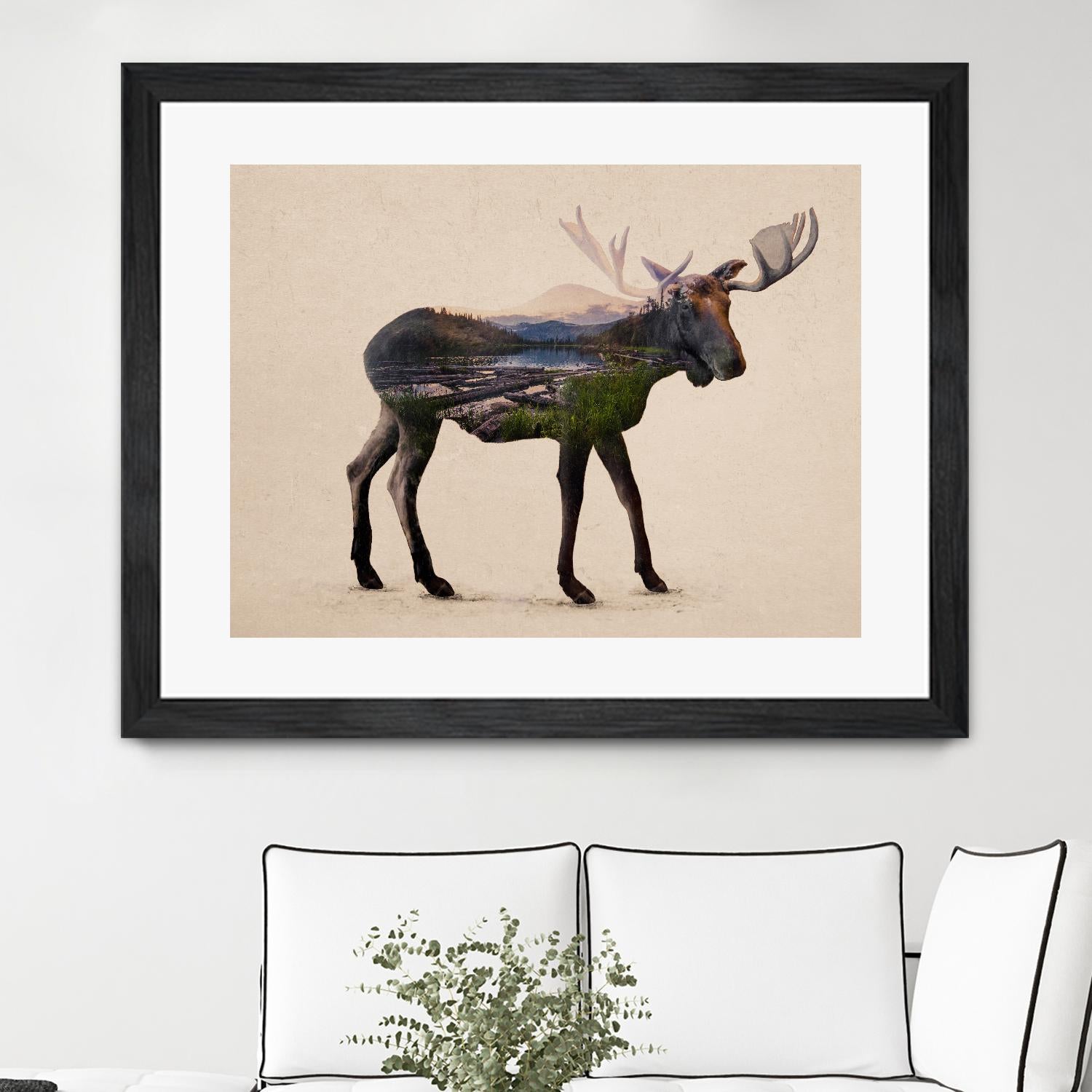 The Alaskan Bull Moose by Davies Babies on GIANT ART - multicolor animals; contemporary