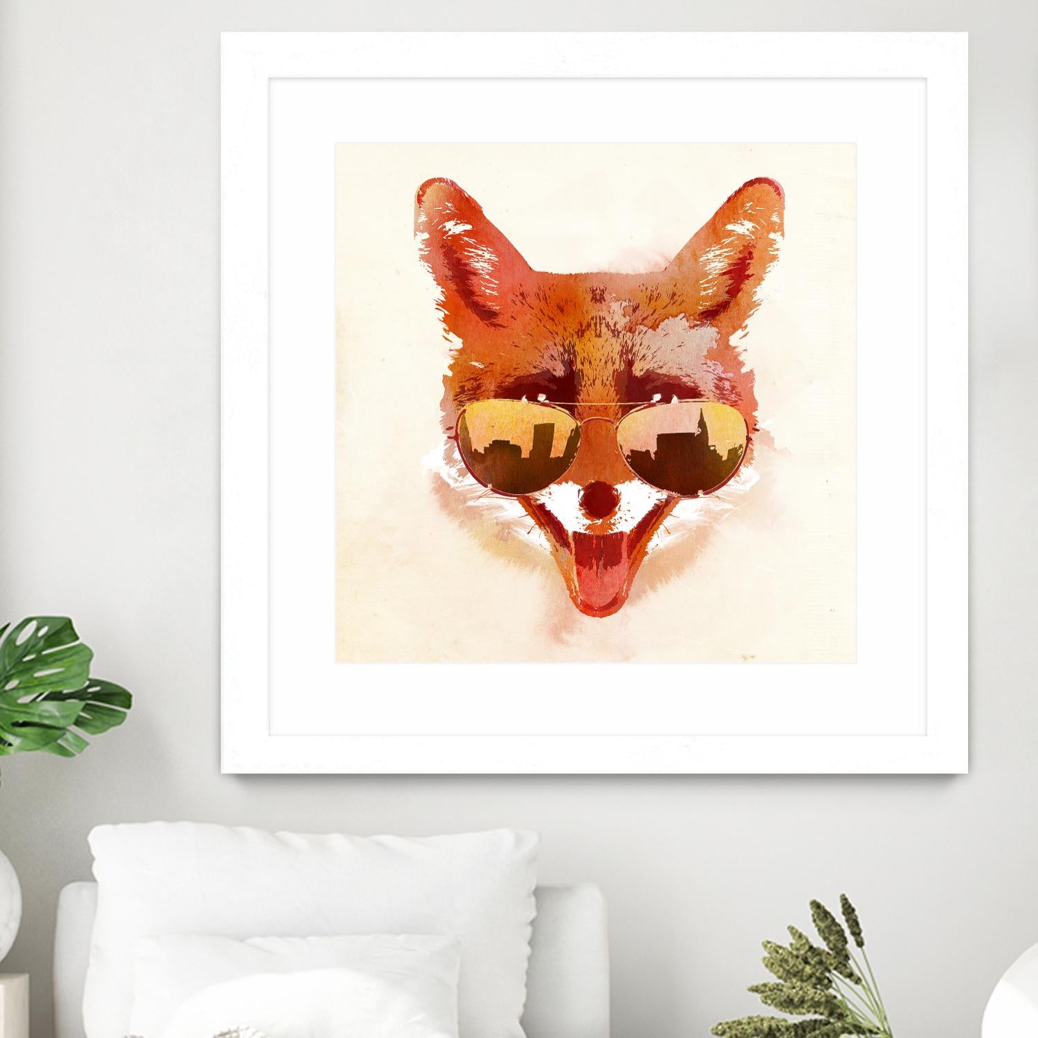 Big Town Fox by Robert Farkas on GIANT ART - beige animals