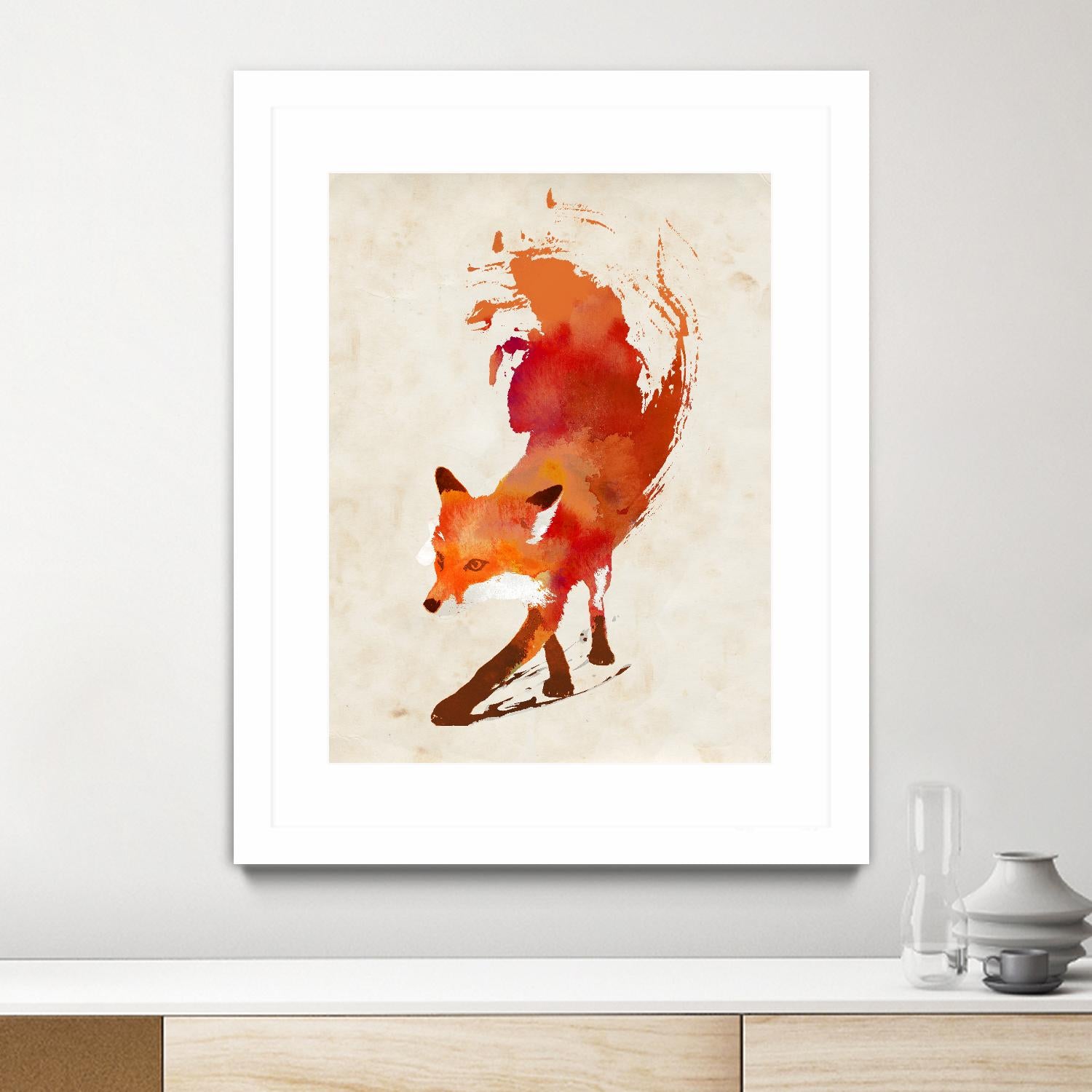 Vulpes Vulpes by Robert Farkas on GIANT ART - beige animals
