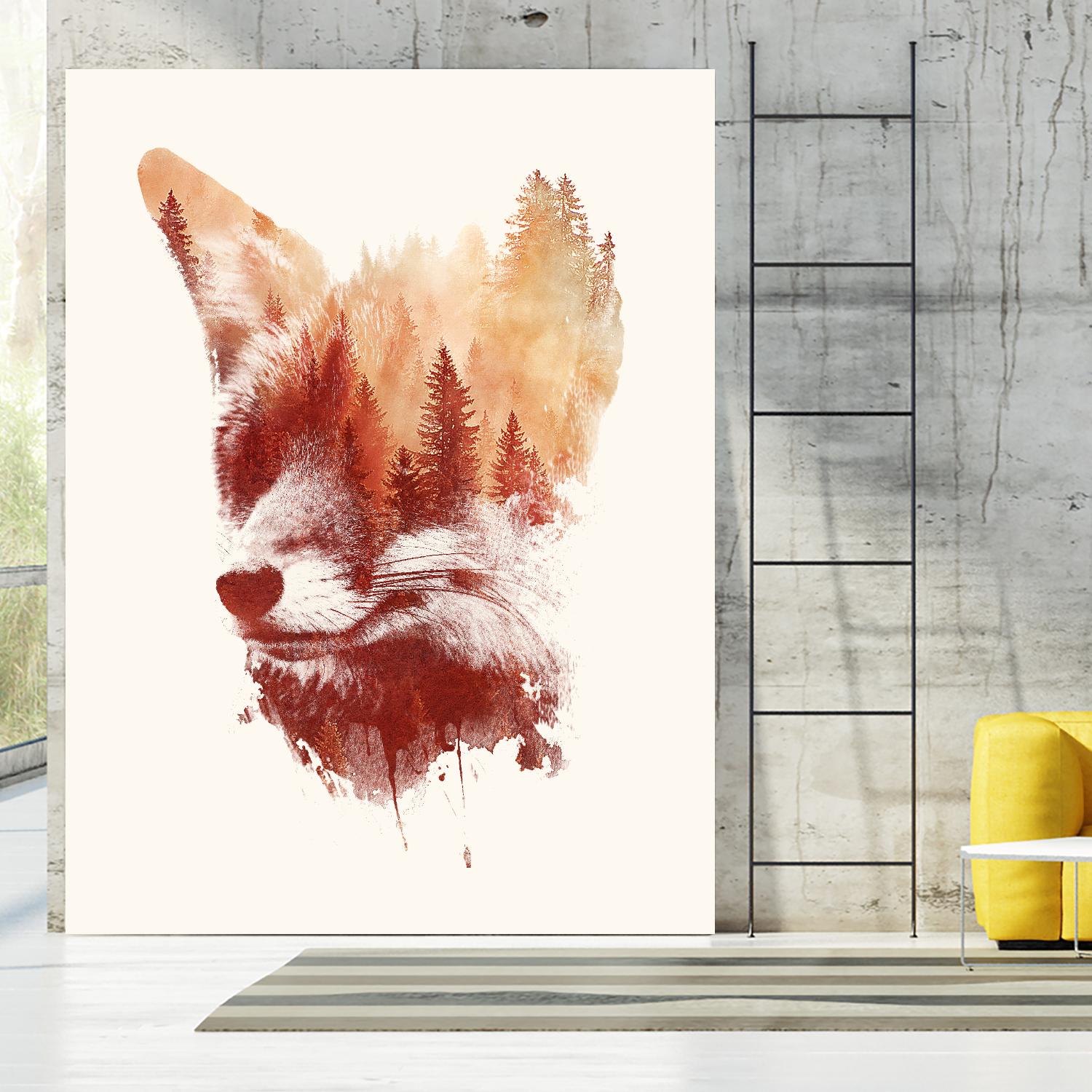 Blind Fox by Robert Farkas on GIANT ART - orange animals