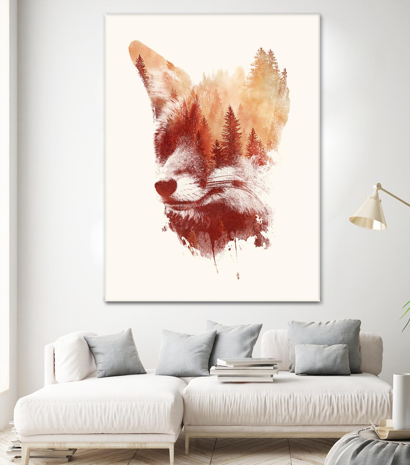 Blind Fox by Robert Farkas on GIANT ART - orange animals